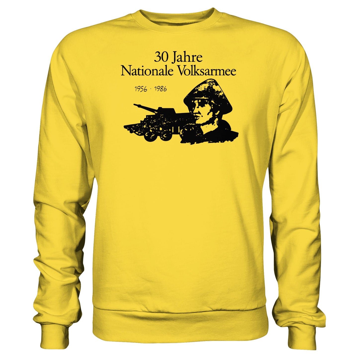 DDR Ostalgie Pullover Unisex • 30 JAHRE NATIONALE VOLKSARMEE (ORIGINAL BRIEFMARKE)