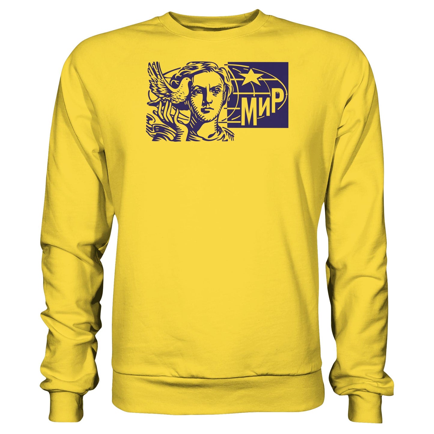 DDR Ostalgie Pullover Unisex • MIR - FRIEDEN (ORIGINAL BRIEFMARKE)