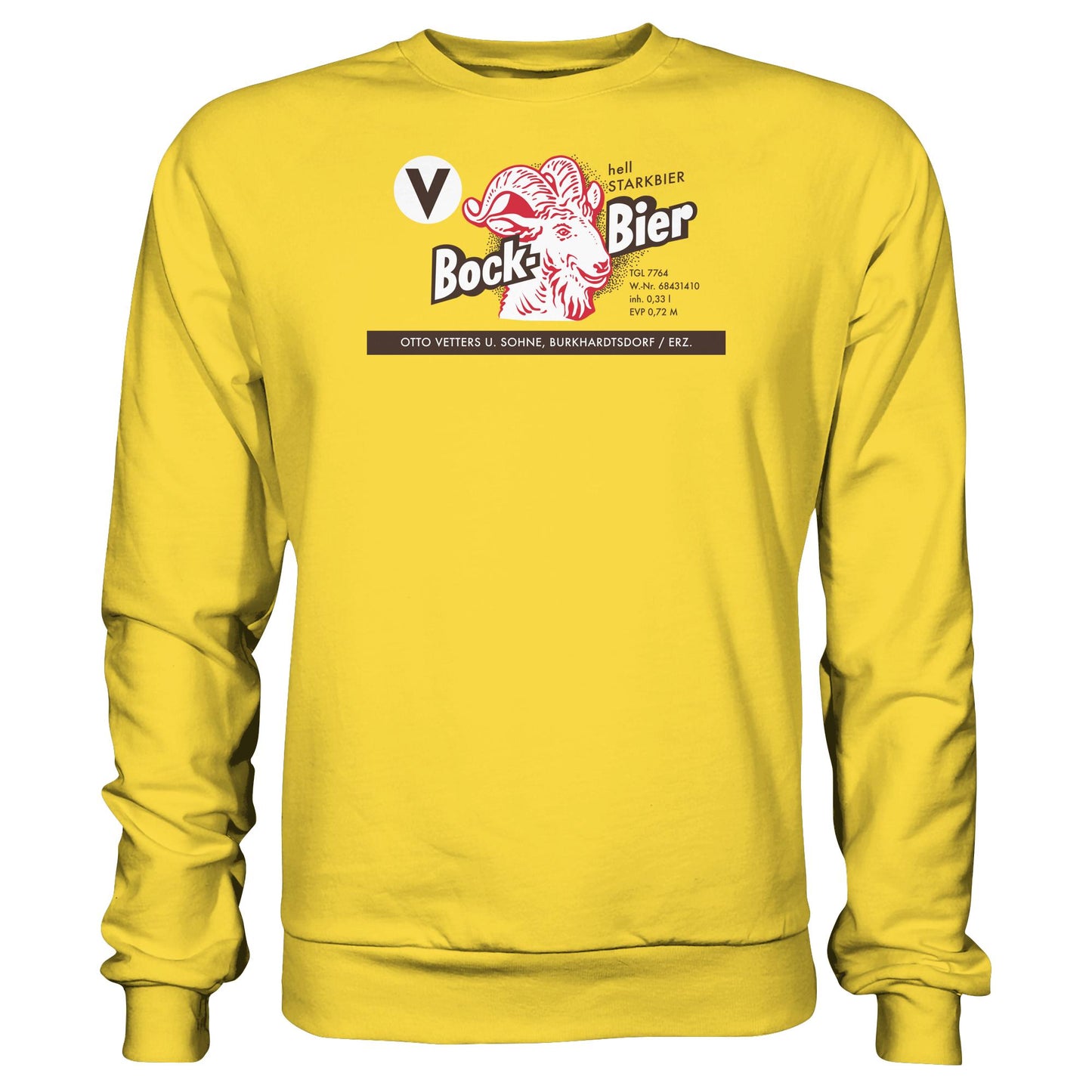 DDR Ostalgie Pullover Unisex • BOCKBIER - OTTO VETTERS ERZGEBIRGE