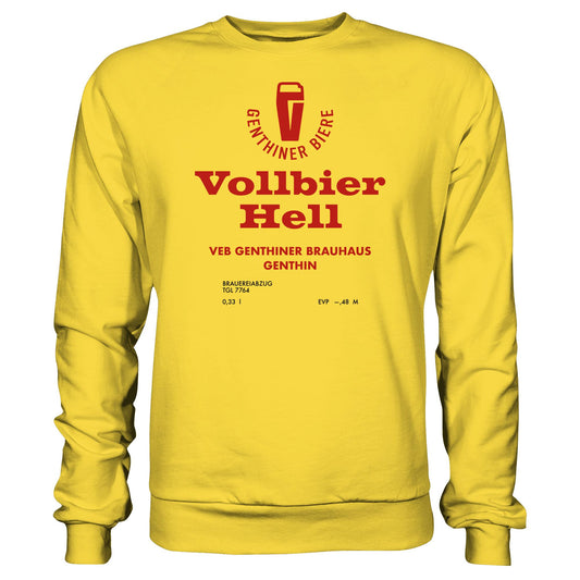 DDR Ostalgie Pullover Unisex • VEB GENTHINER BRAUHAUS