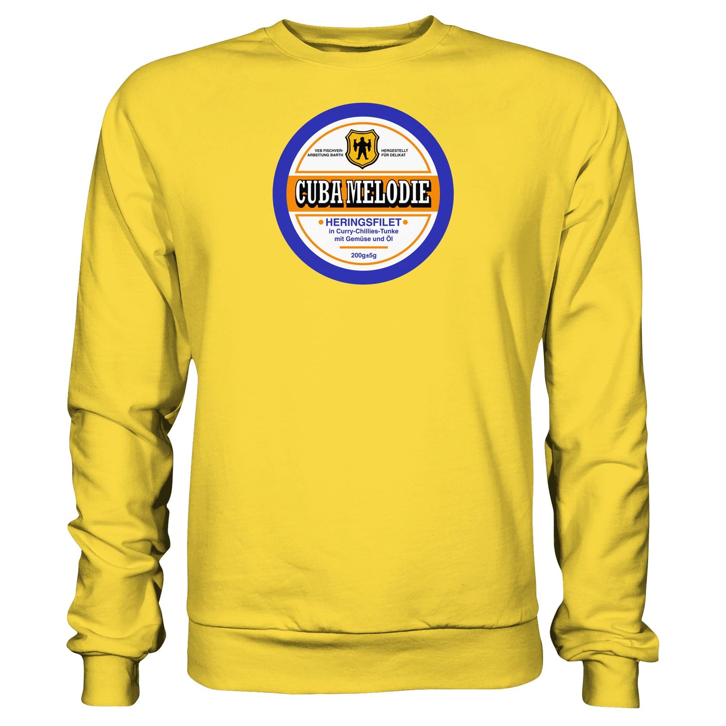 DDR Ostalgie Pullover Unisex • CUBA MELODIE HERINGSFILET - VEB FISCHVERARBEITUNG BARTH