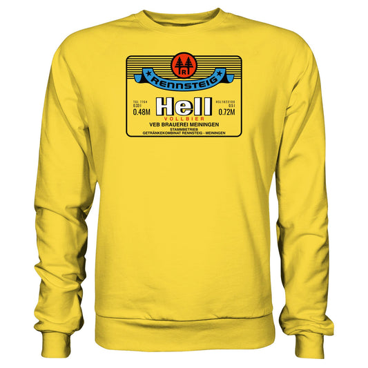 DDR Ostalgie Pullover Unisex • RENNSTEIG HELL - VEB BRAUEREI MEININGEN