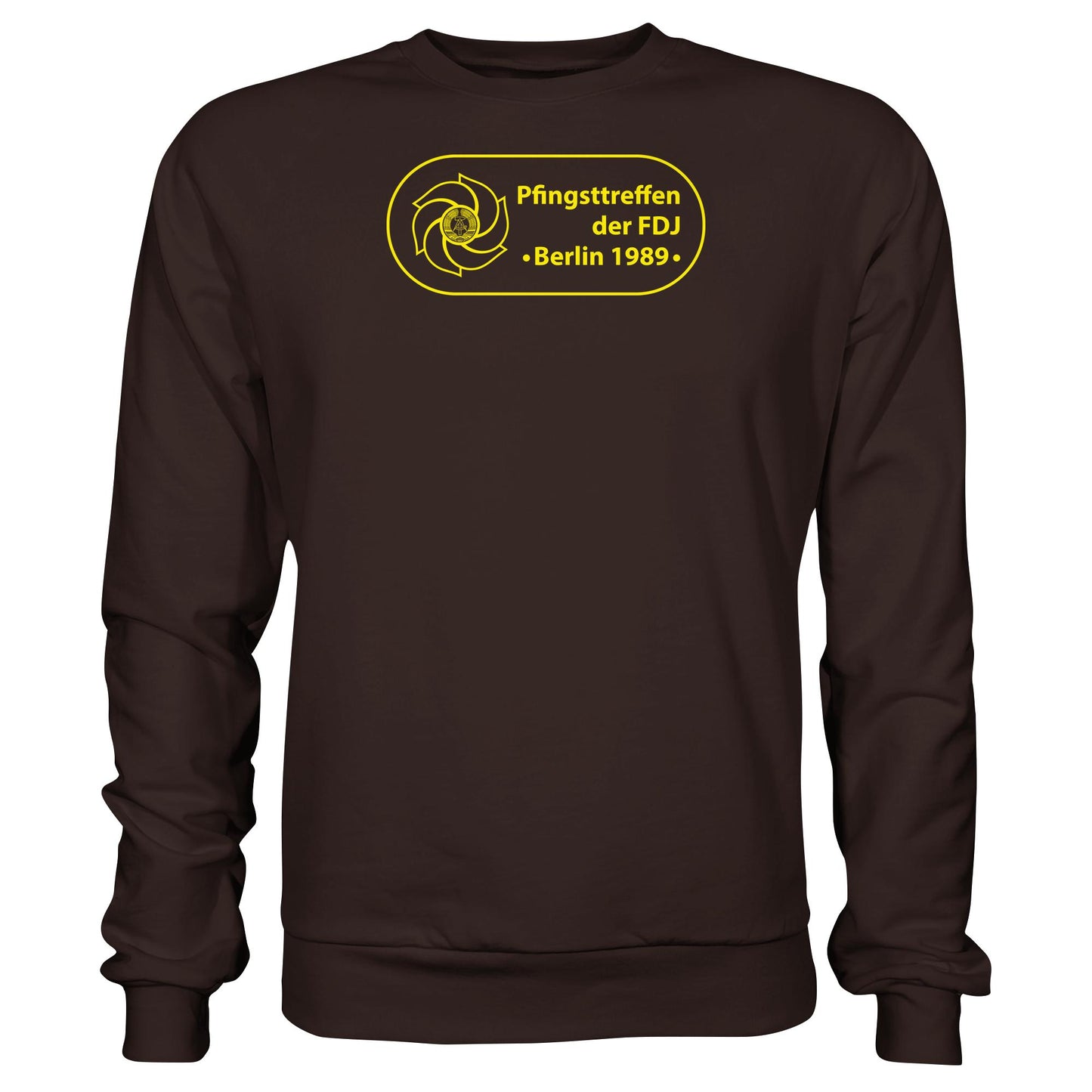 DDR Ostalgie Pullover Unisex • PFINGSTTREFFEN DER FDJ, BERLIN 1989