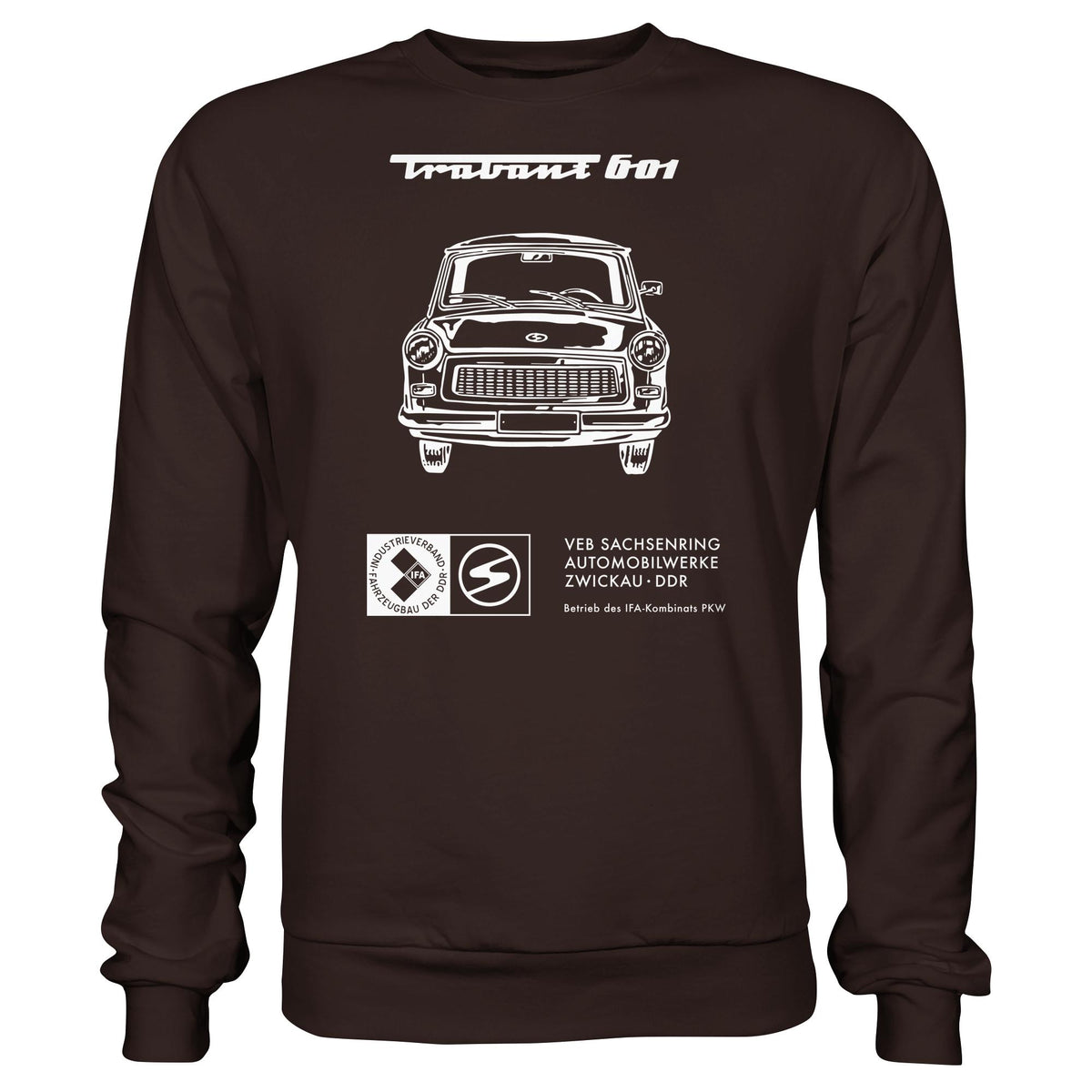 DDR Ostalgie Pullover Unisex • TRABANT 601 (ORIGINAL TITEL BETRIEBSANLEITUNG)