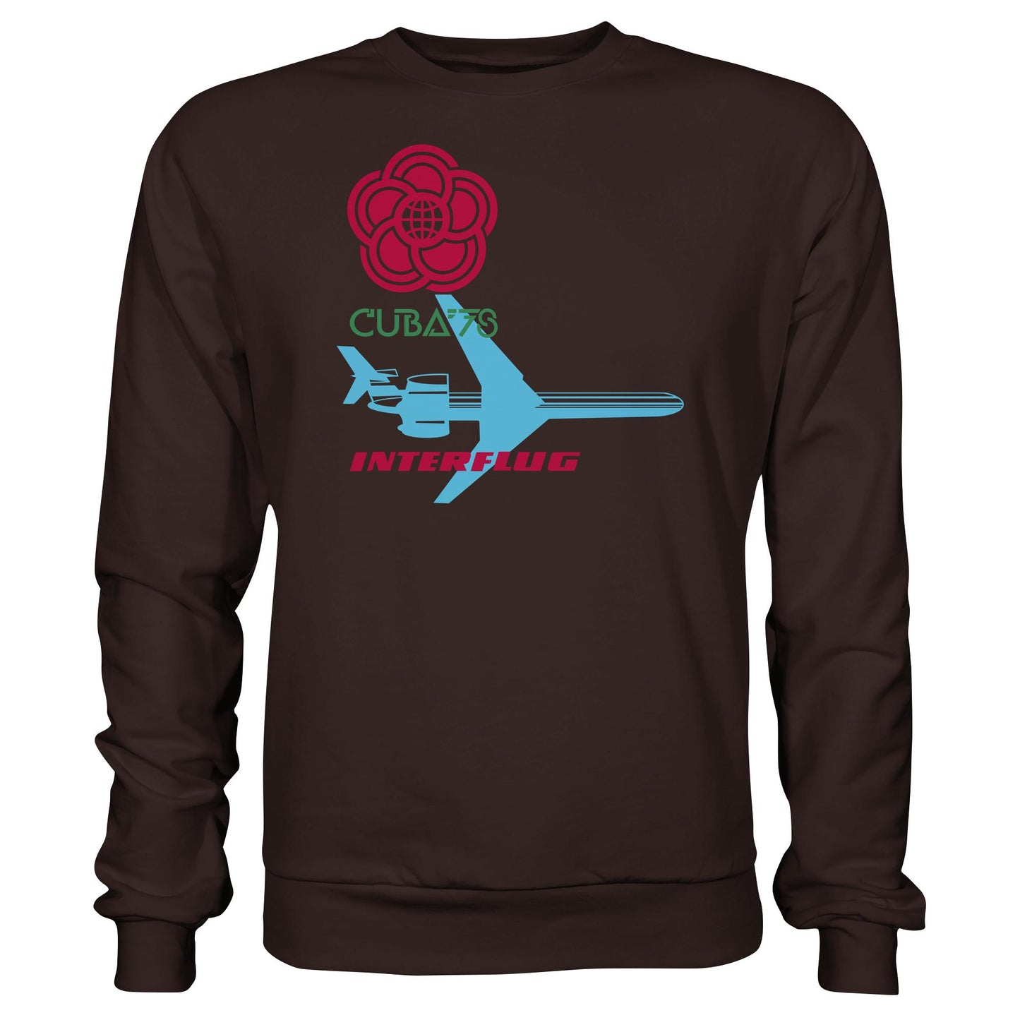 DDR Ostalgie Pullover Unisex • INTERFLUG BERLIN - CUBA WELTFESTSPIELE 1978 (ORIGINAL SONDERSTEMPEL)