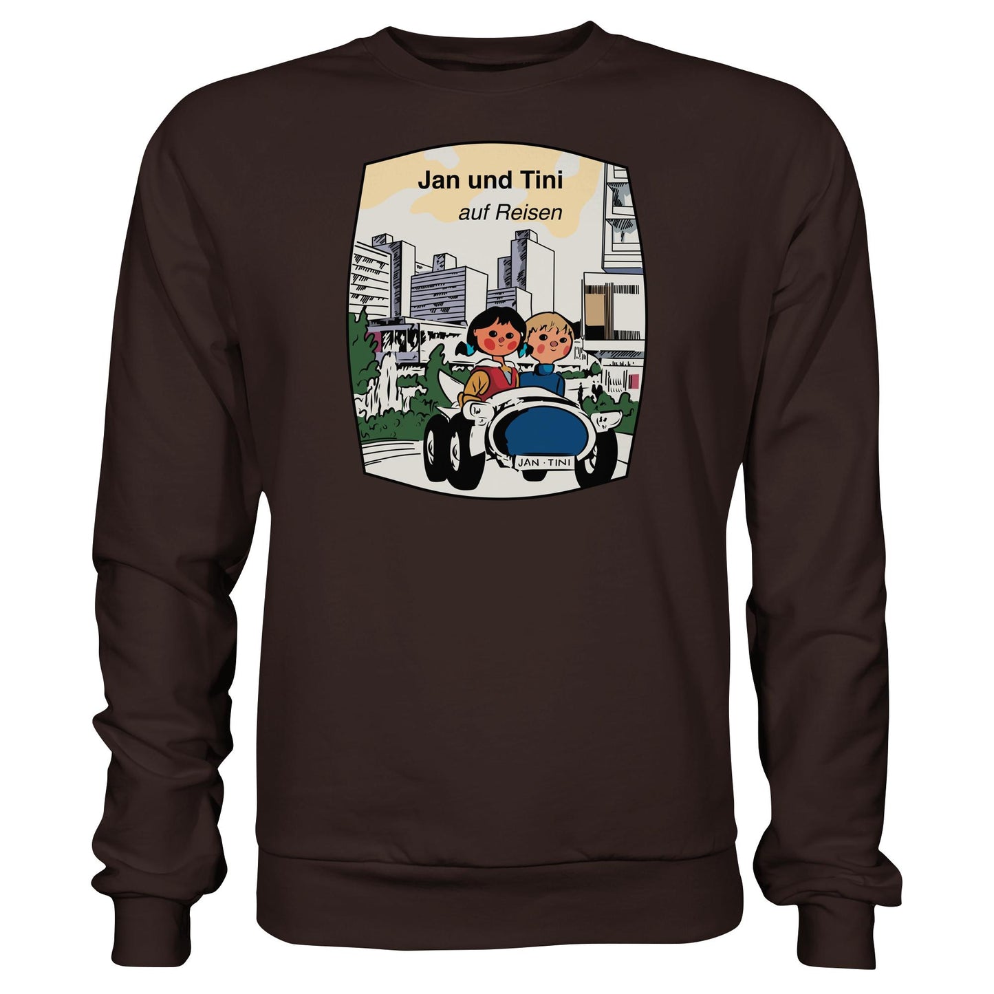 DDR Ostalgie Pullover Unisex • JAN UND TINI AUF REISEN (ORIGINAL QUARTETT)