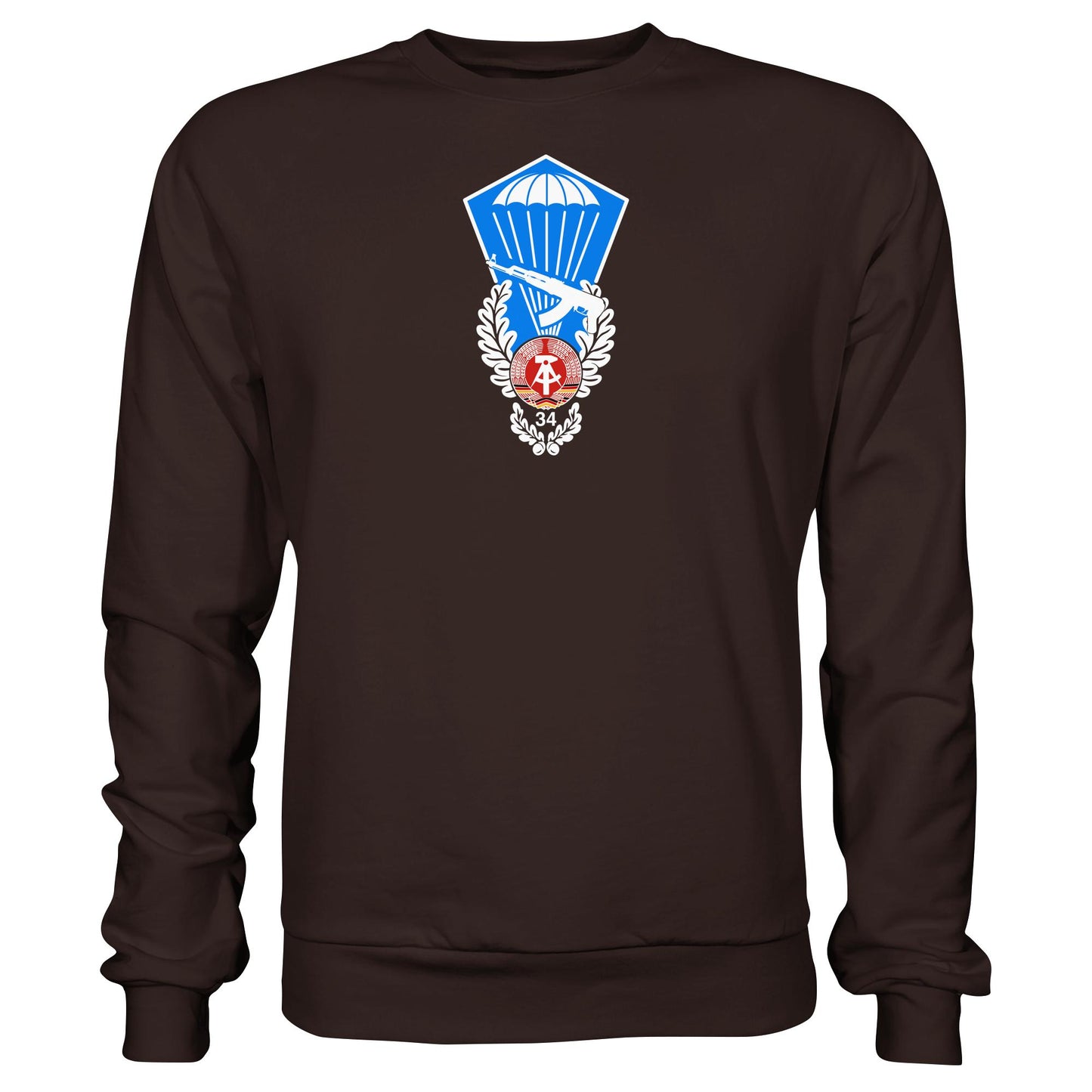 DDR Ostalgie Pullover Unisex • NVA SPRUNGABZEICHEN