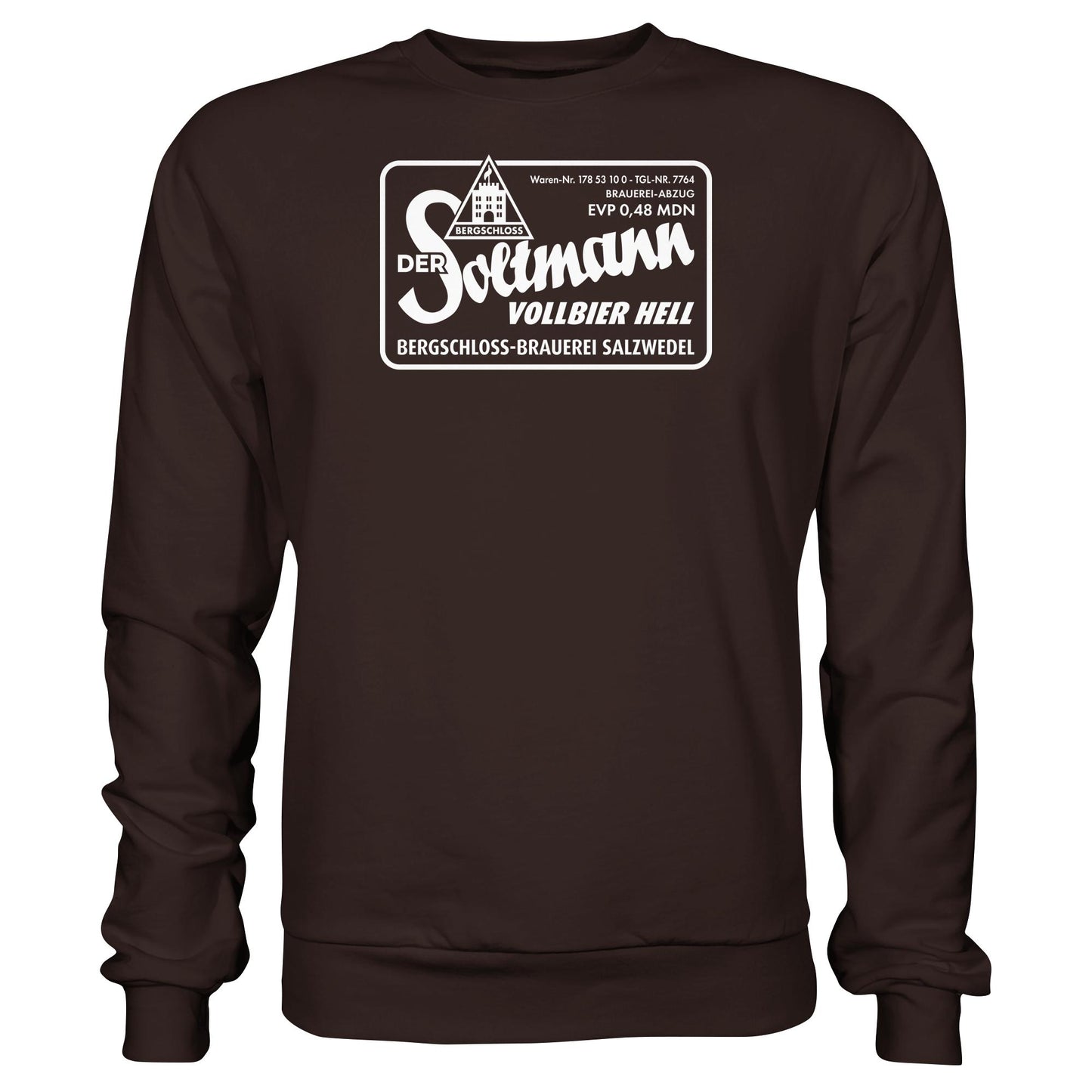 DDR Ostalgie Pullover Unisex • BERGSCHLOSS SALZWEDEL SOLTMANN BIERE