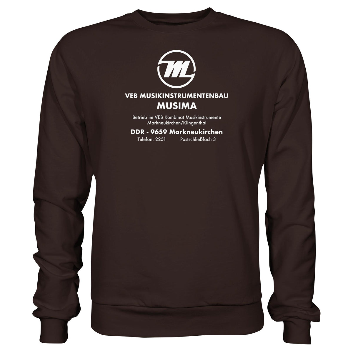 MUSIMA - VEB MUSIKINSTRUMENTENBAU KLINGENTHAL | DDR Ostalgie Pullover Unisex