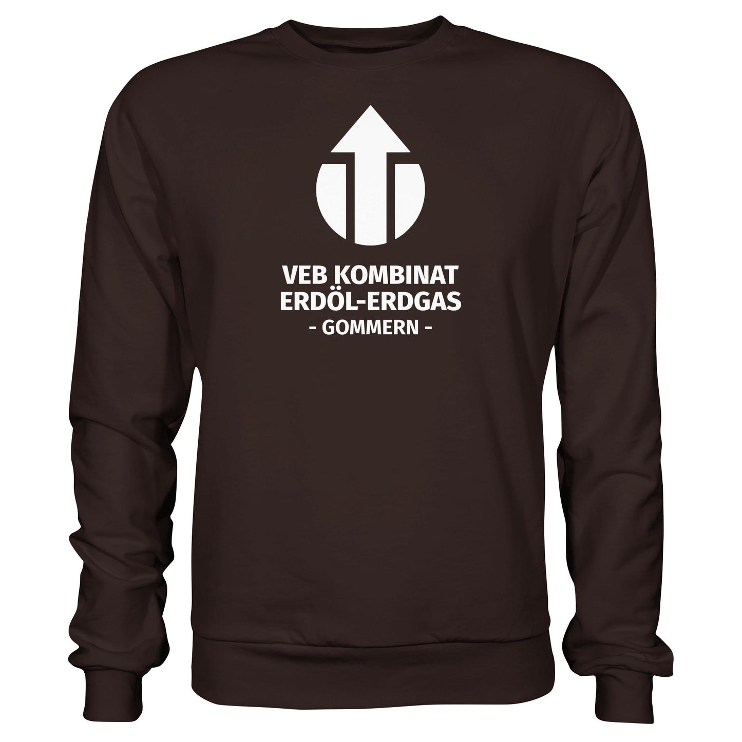 DDR Ostalgie Pullover Unisex • VEB KOMBINAT ERDÖL-ERDGAS GOMMERN