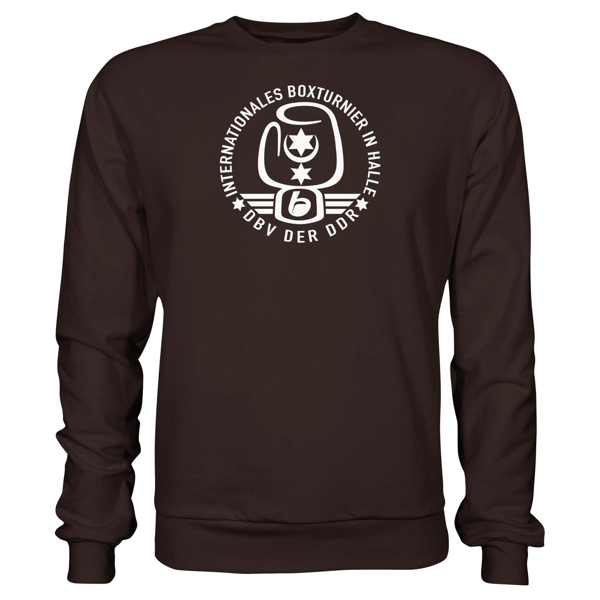 DDR Ostalgie Pullover Unisex • INTERNATIONALES BOXTURNIER HALLE - DBV DER DDR