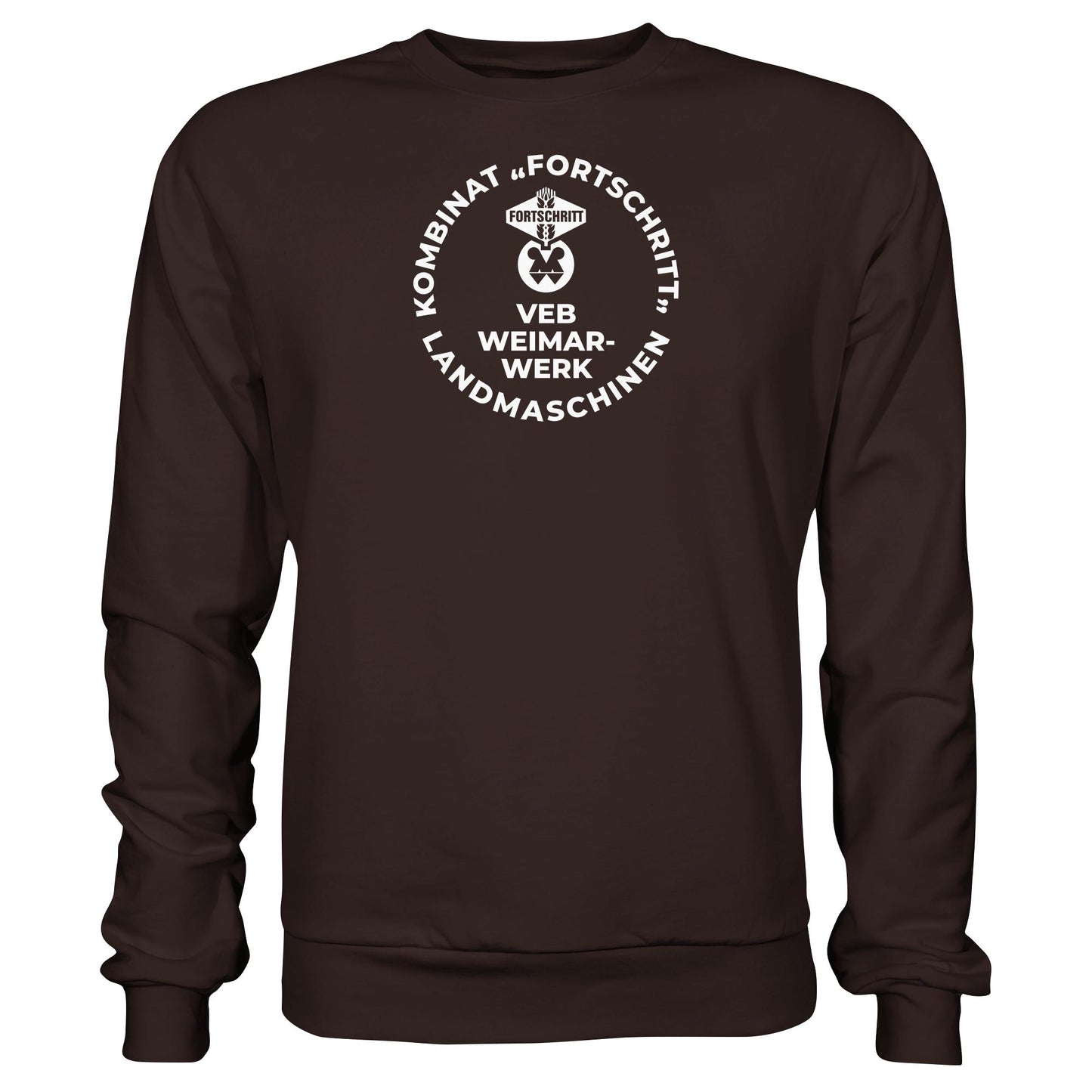 DDR Ostalgie Pullover Unisex • VEB KOMBINAT FORTSCHRITT WEIMAR LANDMASCHINEN