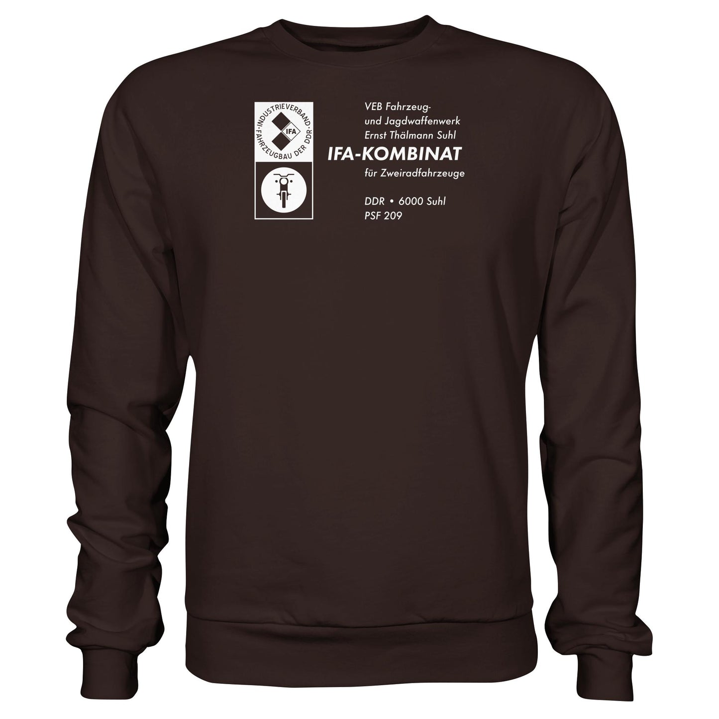 DDR Ostalgie Pullover Unisex • VEB FAHRZEUG- UND JAGDWAFFENWERK ERNST THÄLMANN SUHL