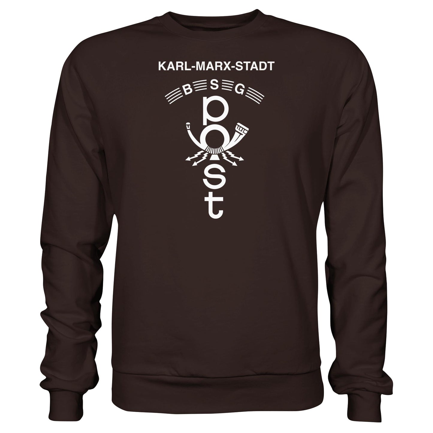 DDR Ostalgie Pullover Unisex • BSG POST KARL-MARX-STADT (ORIGINAL WIMPEL)