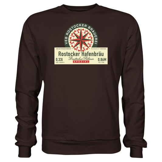 DDR Ostalgie Pullover Unisex • VEB GETRÄNKEKOMBINAT HANSEAT ROSTOCK - HAFENBRÄU
