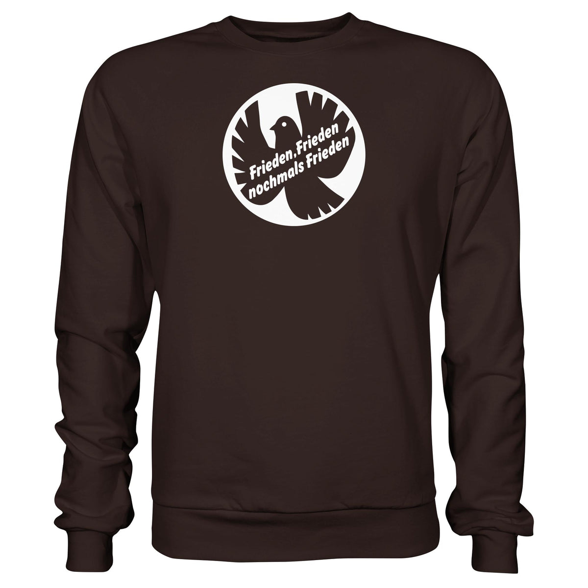 DDR Ostalgie Pullover Unisex • FRIEDEN, FRIEDEN NOCHMALS FRIEDEN (ORIGINAL BANNER)