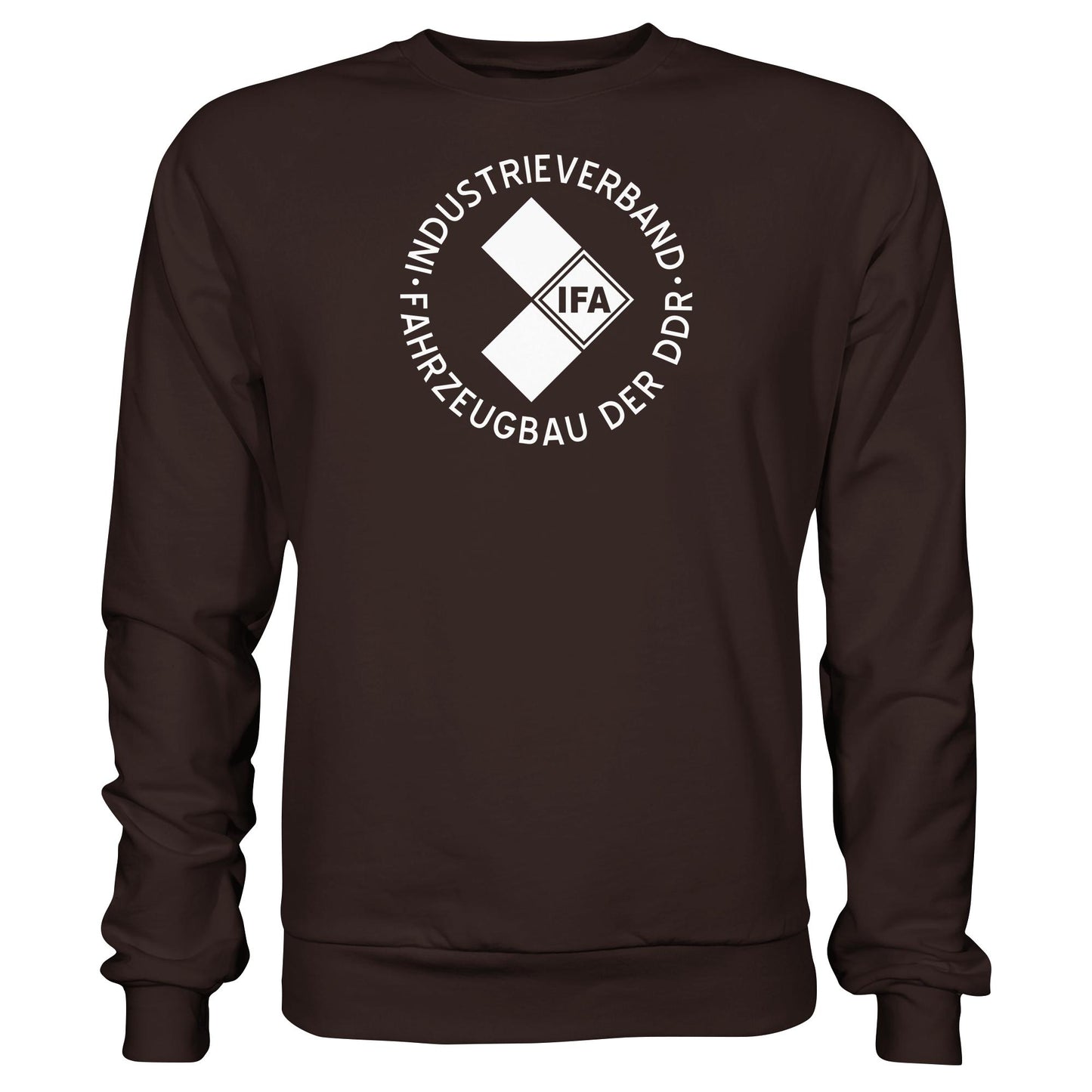 DDR Ostalgie Pullover Unisex • IFA INDUSTRIEVERBAND FAHRZEUGBAU ( LOGO 1970er) - dunkel