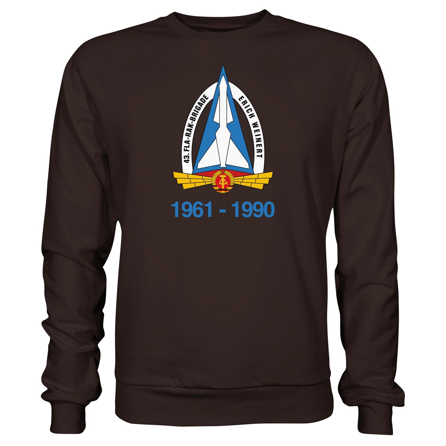 DDR Ostalgie Pullover Unisex • 43. FLA-RAK-BRIGADE ERICH WEINERT