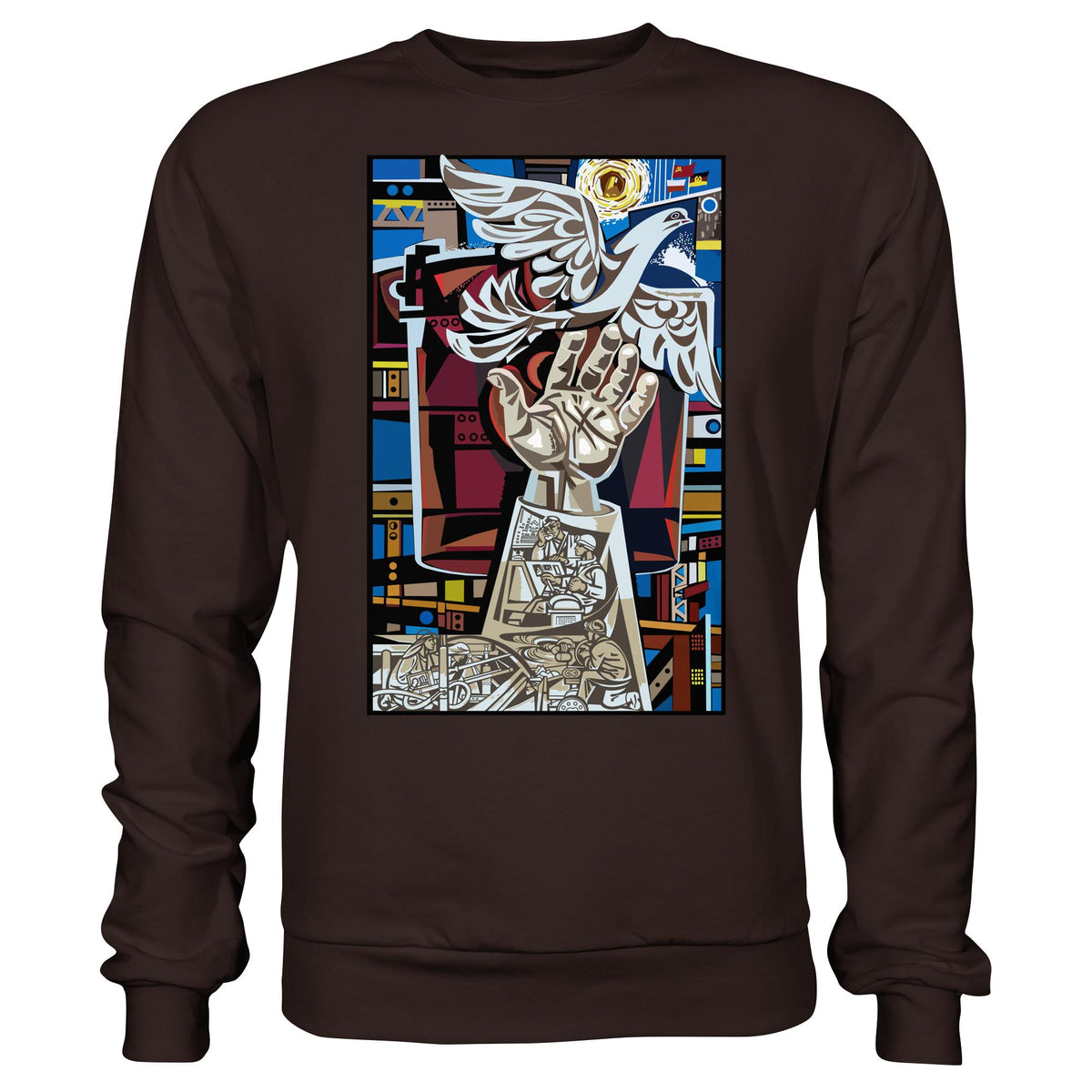 DDR Ostalgie Kapuze / Hoodie Unisex • WALTER WOMACKA - MOSAIK MAGISTRALE EISENHÜTTENSTADT (1965)