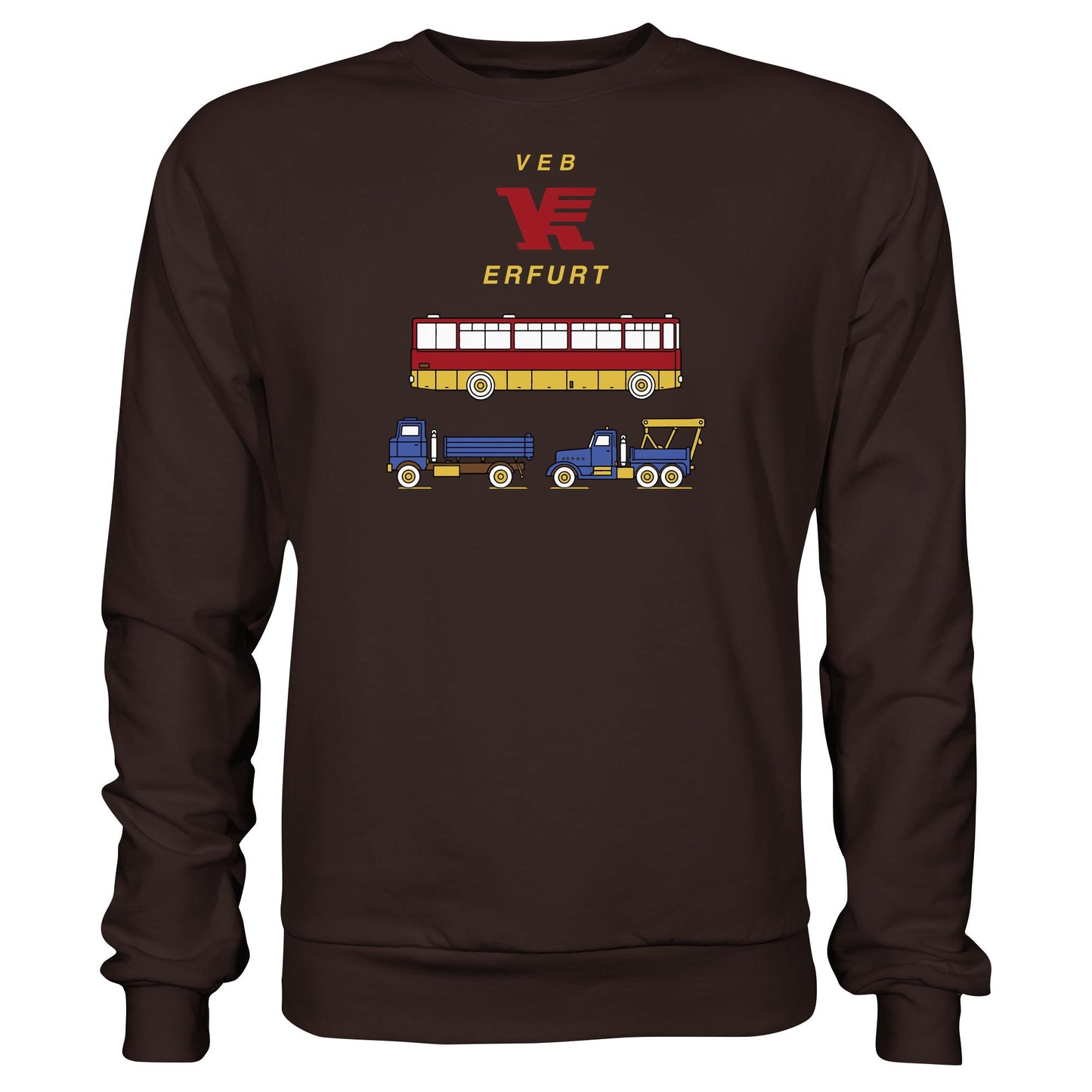 DDR Ostalgie Pullover Unisex • VEB VERKEHRSKOMBINAT ERFURT