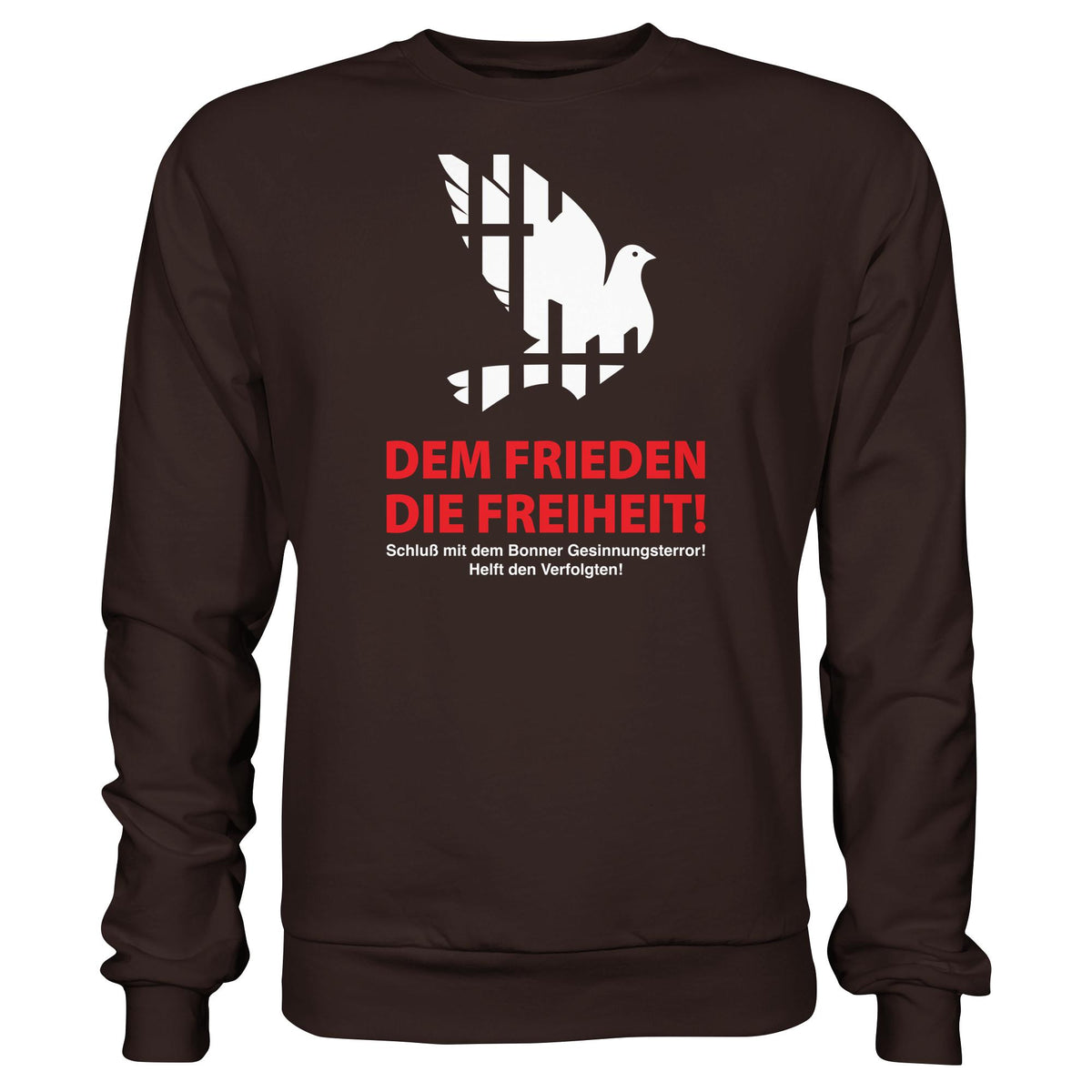 DDR Ostalgie Pullover Unisex • DEM FRIEDEN DIE FREIHEIT! (ORIGINAL-PLAKAT)