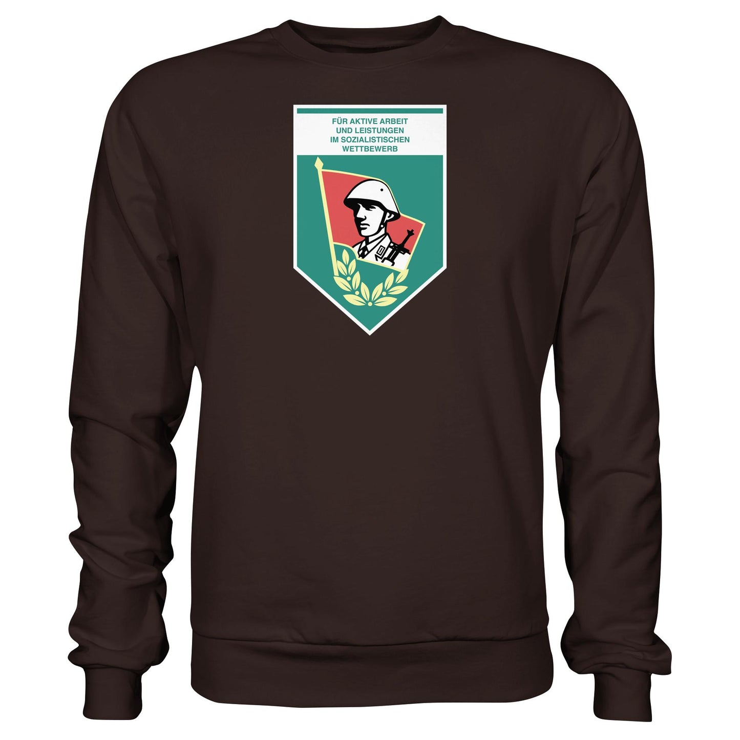 DDR Ostalgie Pullover Unisex • FÜR AKTIVE LEISTUNG UND ARBEIT (ORIGINAL WIMPEL)