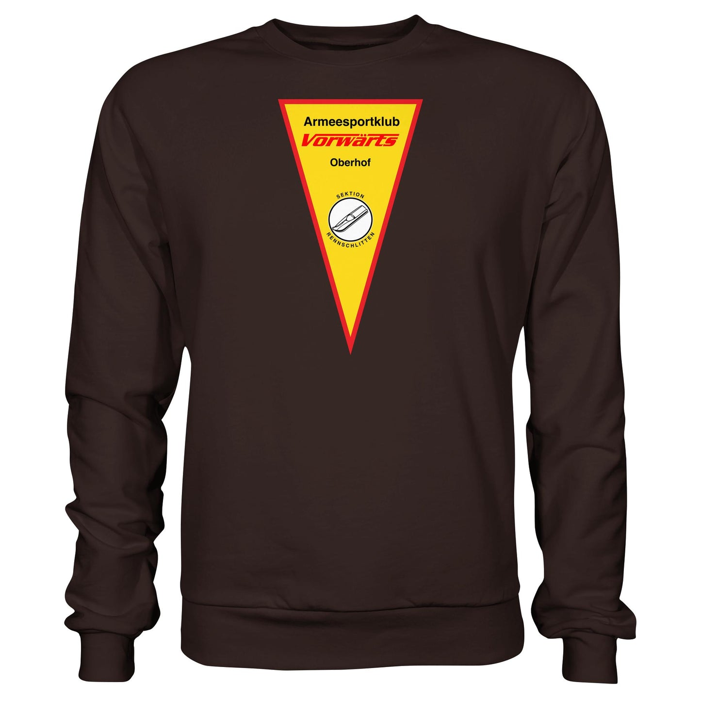 DDR Ostalgie Pullover Unisex • ARMEESPORTKLUB VORWÄRTS OBERHOF - RENNSCHLITTEN