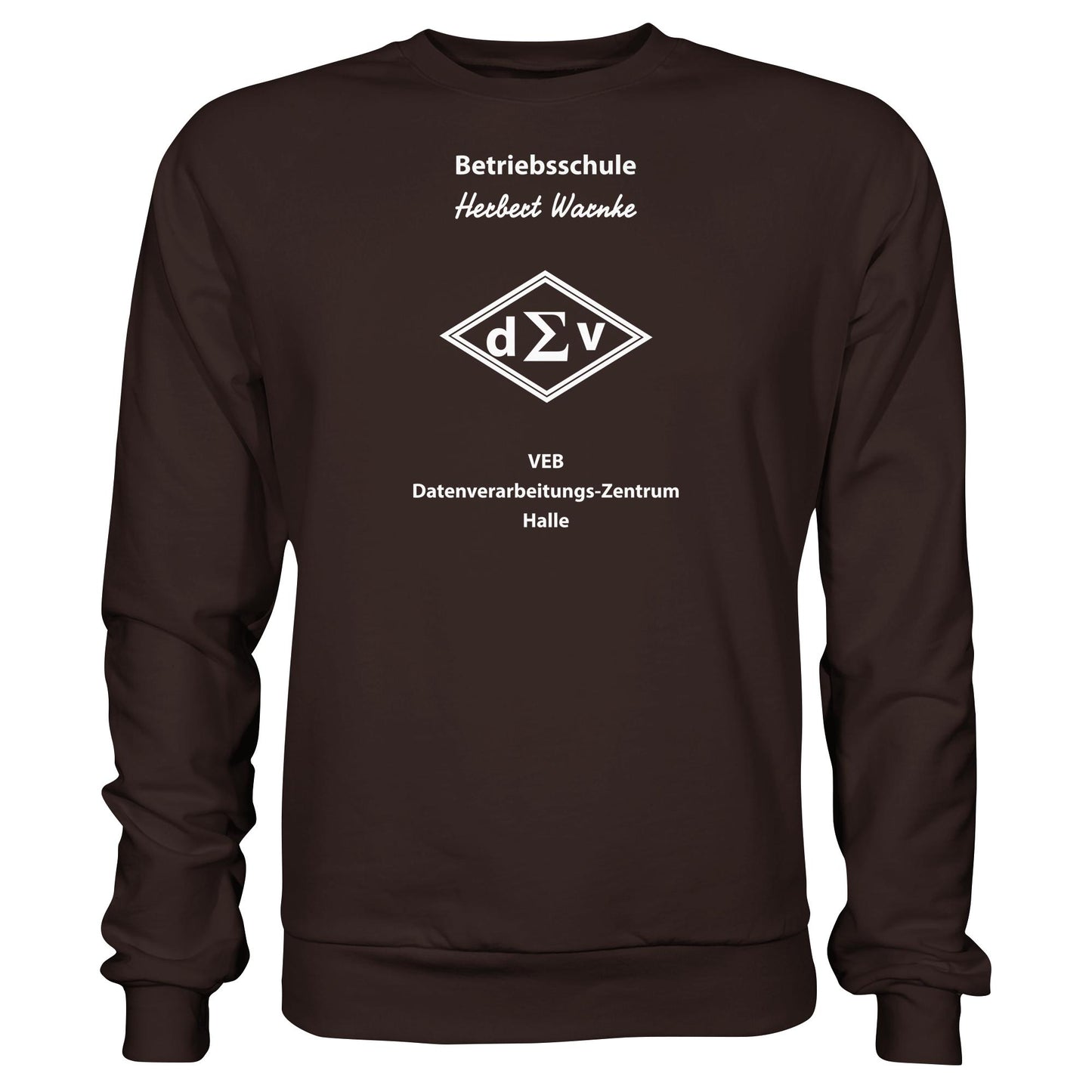DDR Ostalgie Pullover Unisex • BETRIEBSSCHULE VEB DATENBERARBEITUNG HALLE