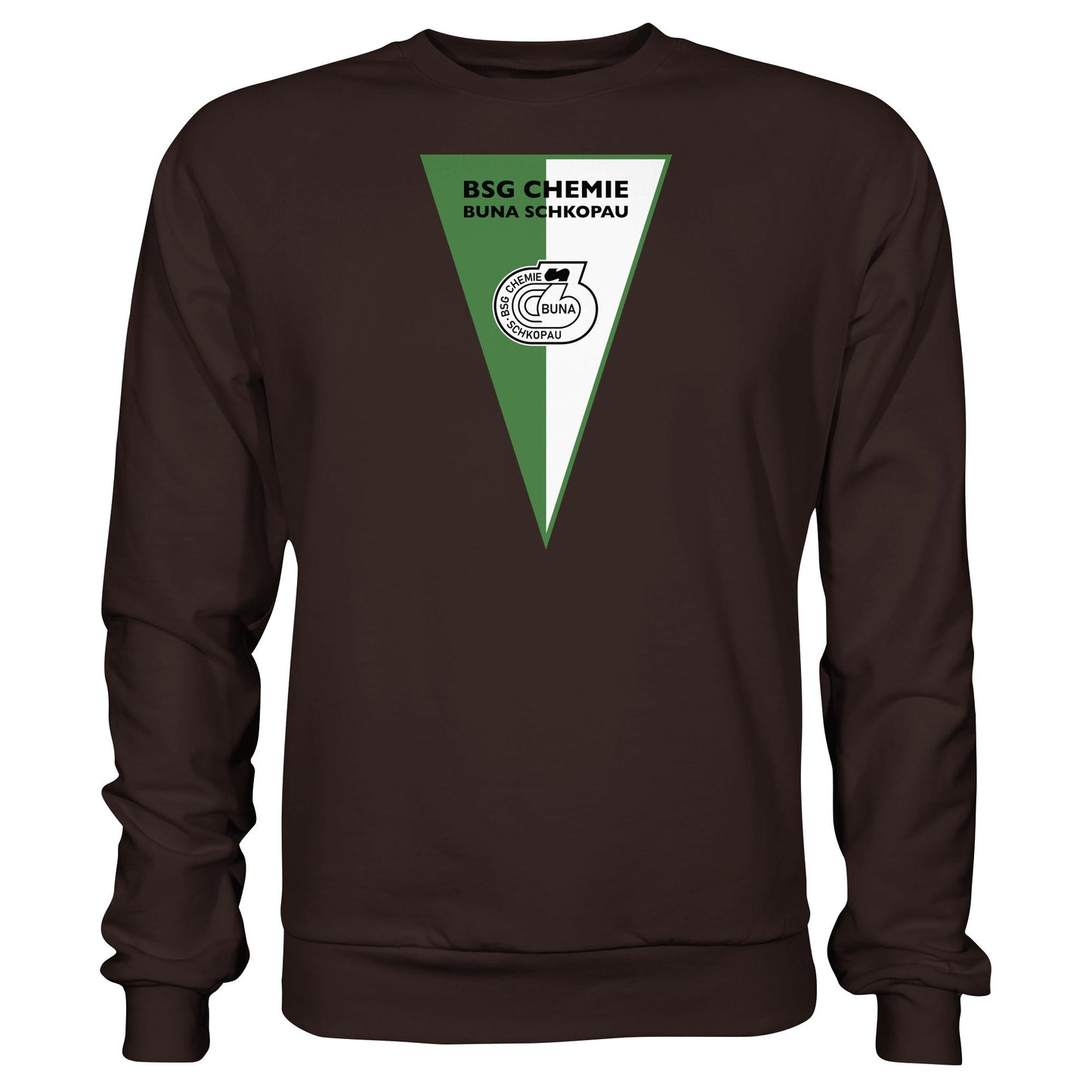DDR Ostalgie Pullover Unisex • BSG CHEMIE BUNA SCHKOPAU (ORIGINALWIMPEL)