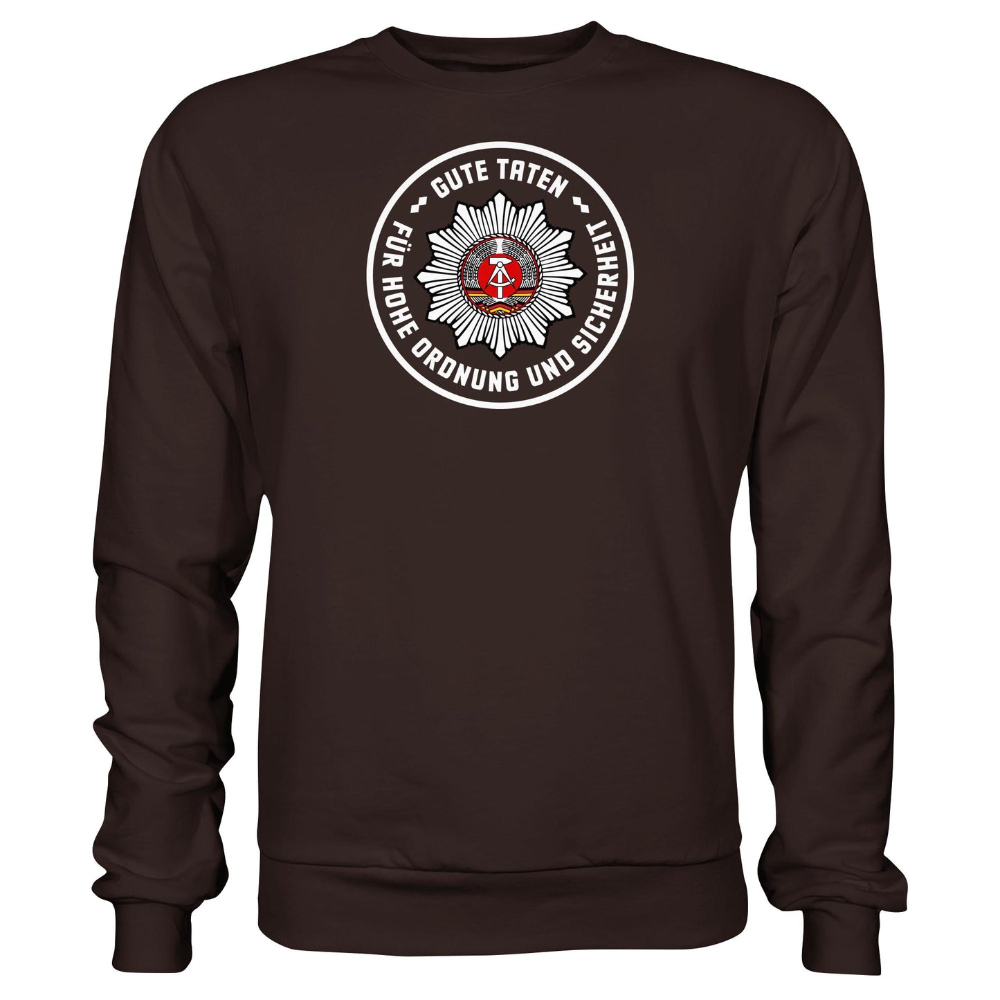 DDR Ostalgie Pullover Unisex • ABZEICHEN VOLKSPOLIZEI FÜR JUNGE PIONIERE