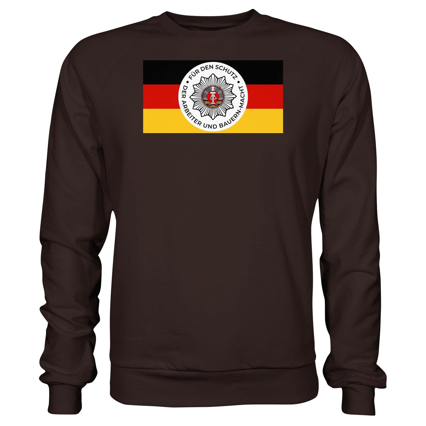 DDR Ostalgie Pullover Unisex • NVA - FÜR DEN SCHUTZ DER ARBEITER- UND BAUERNMACHT (ORIGINAL BANDEROLE)