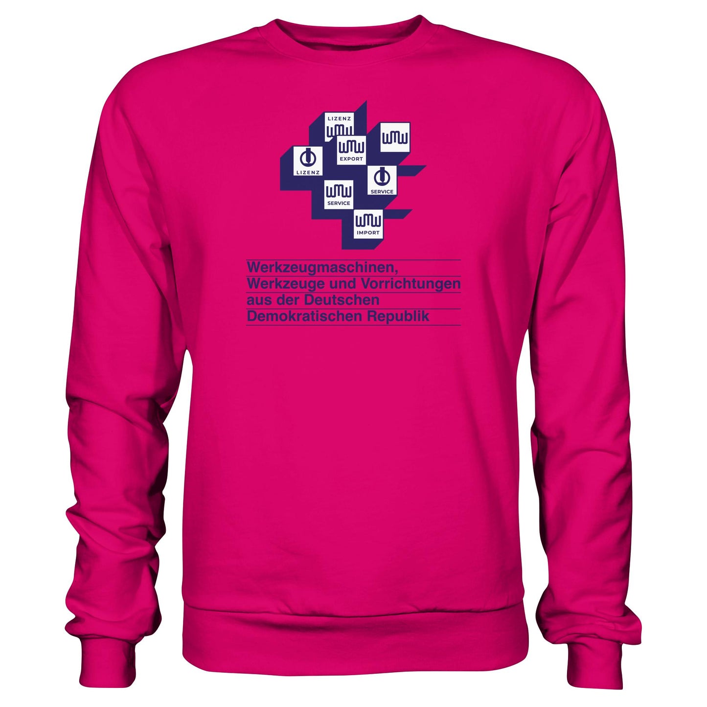 DDR Ostalgie Pullover Unisex • WMW WERKZEUGMASCHINEN DER DDR