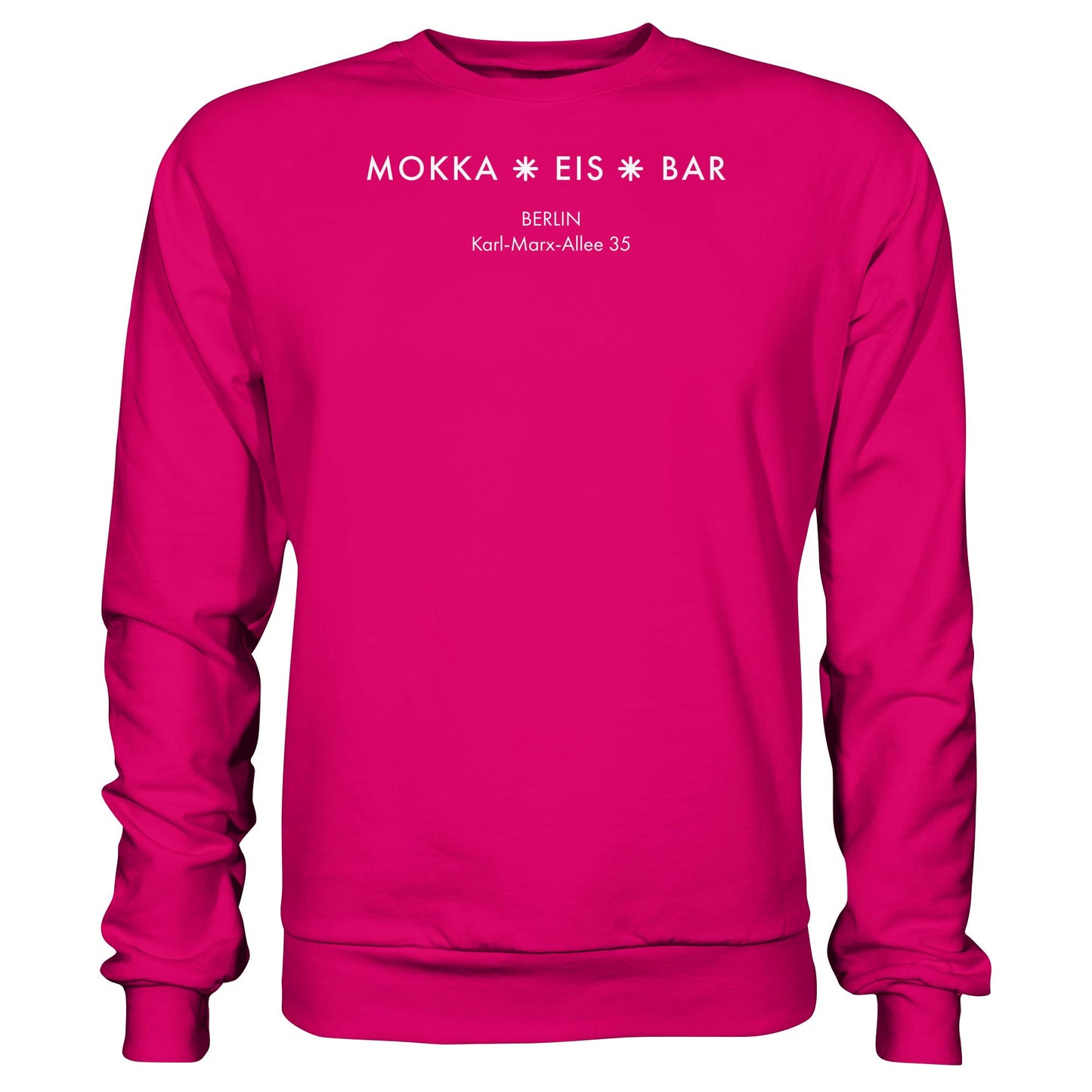DDR Ostalgie Pullover Unisex • MOKKA EIS BAR BERLIN (ORIGINAL SEITENLOGO)