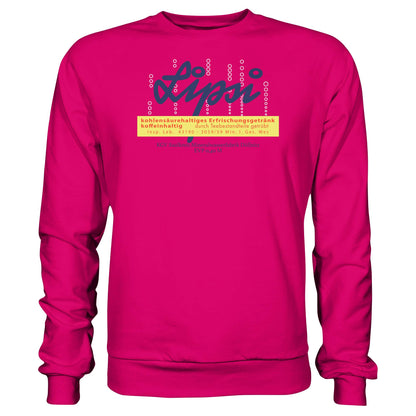 DDR Ostalgie Pullover Unisex • LIPSI ERFRISCHUNGSGETRÄNK - MINERALWASSERFABRIK DÖLLNITZ
