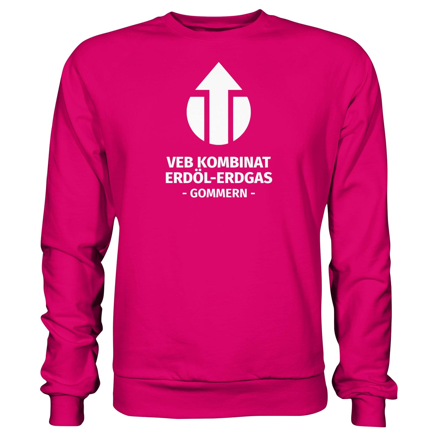 DDR Ostalgie Pullover Unisex • VEB KOMBINAT ERDÖL-ERDGAS GOMMERN