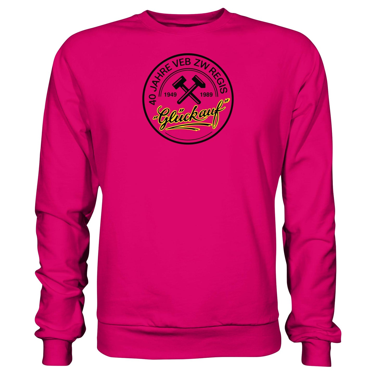 DDR Ostalgie Pullover Unisex • 40 JAHRE VEB ZW REGIS - GLÜCK AUF
