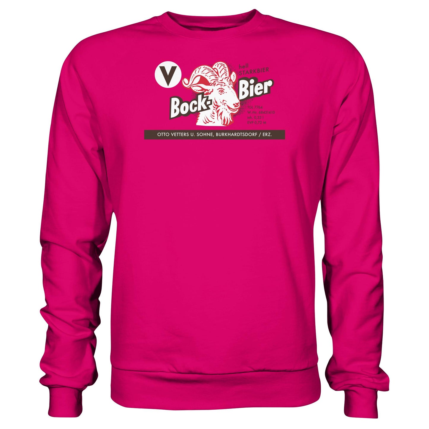 DDR Ostalgie Pullover Unisex • BOCKBIER - OTTO VETTERS ERZGEBIRGE