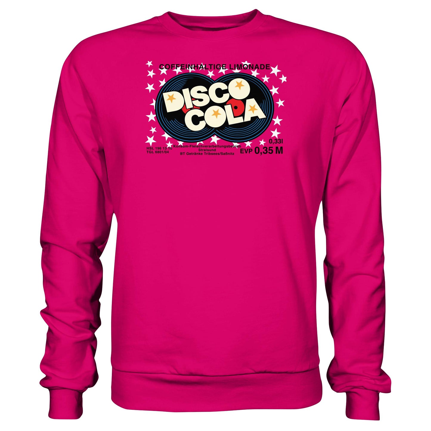 DDR Ostalgie Pullover Unisex • DISCO COLA - ORIGINAL ETIKETT