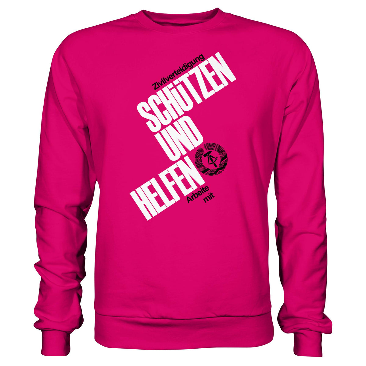 DDR-ZIVILVERTEIDIGUNG (ORIGINAL-PLAKAT) | DDR Ostalgie Pullover Unisex