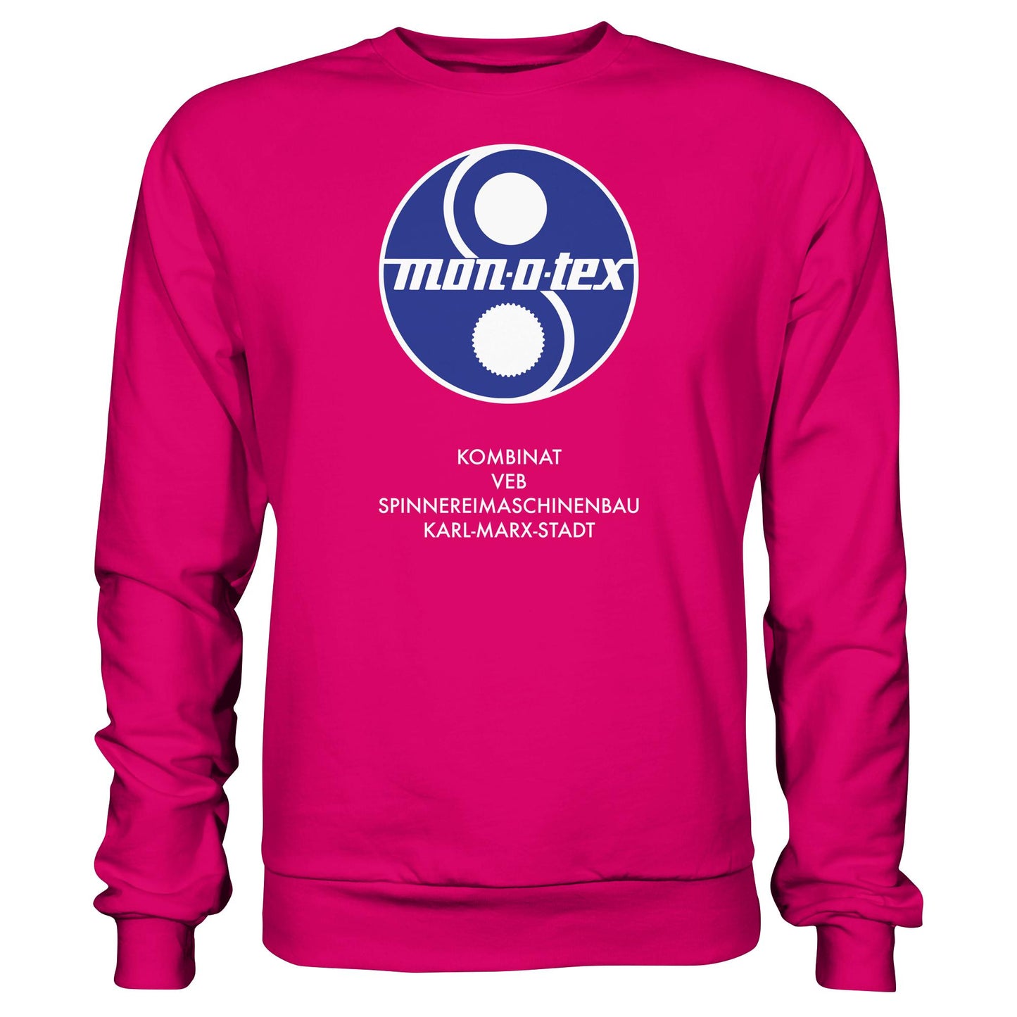 DDR Ostalgie Pullover Unisex • MONOTEX VEB KOMBINAT SPINNEREIMASCHINENBAU KARL-MARX-STADT