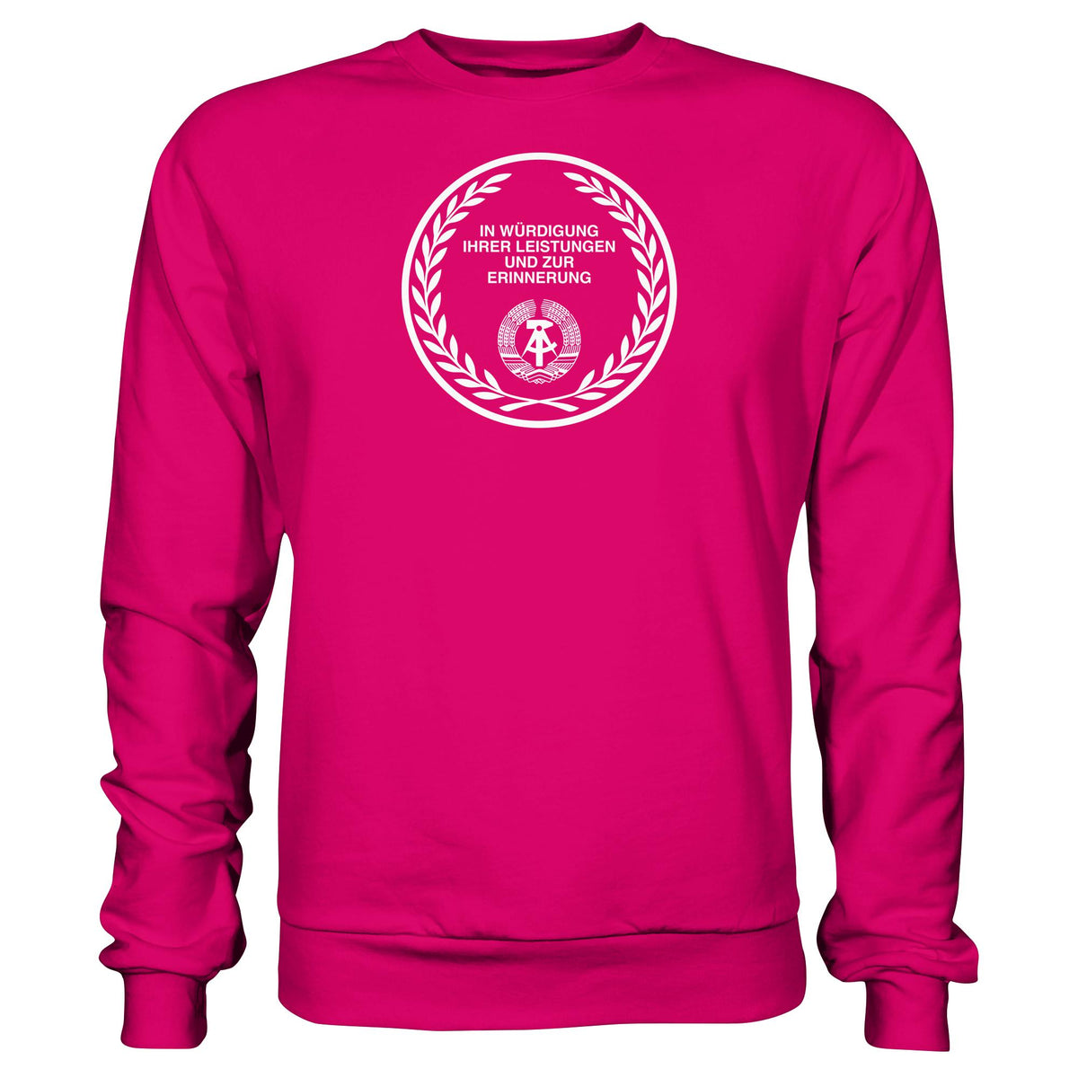 EHRENMÜNZE - IN WÜRDIGUNG IHRER LEISTUNGEN • DDR Ostalgie Pullover Unisex