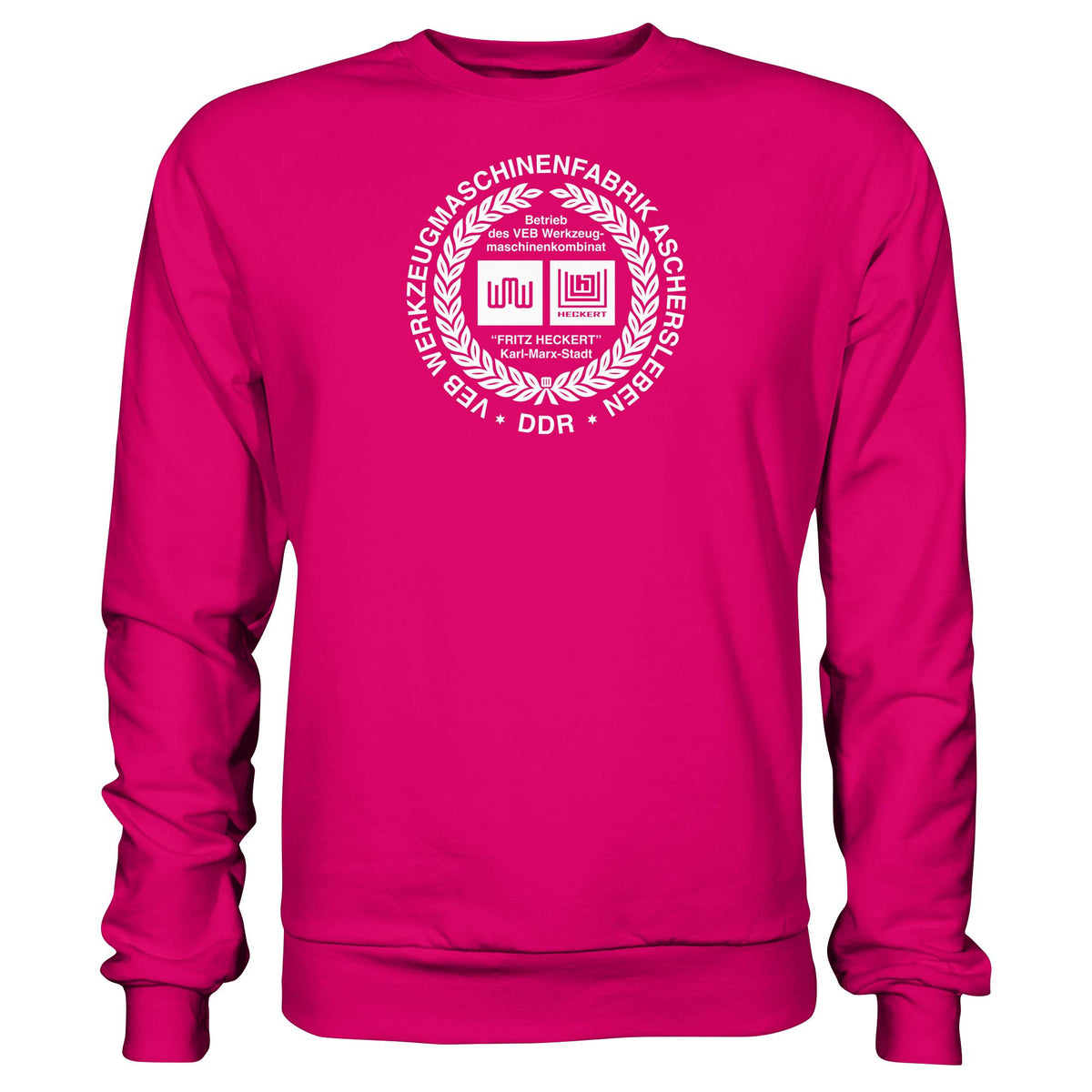 DDR Ostalgie Pullover Unisex • VEB WERKZEUGMASCHINENKOMBINAT FRITZ HECKERT - ASCHERSLEBEN