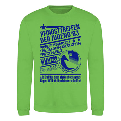 PULLOVER UNISEX • PFINGSTTREFFEN 1983 - GEGEN NATO-WAFFEN - ORIGINAL ILLUSTRATION