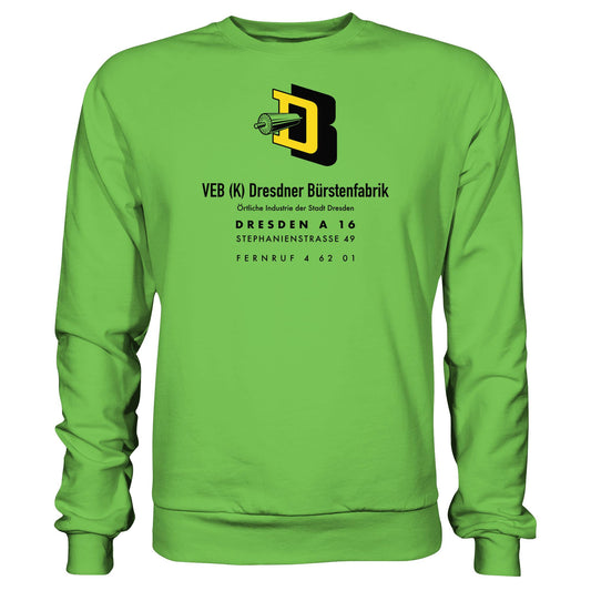 DDR Ostalgie Pullover Unisex • VEB DRESDNER BÜRSTENFABRIK