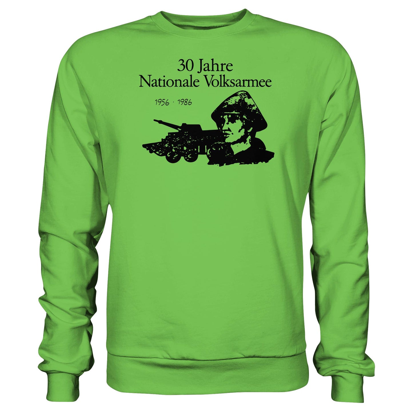 DDR Ostalgie Pullover Unisex • 30 JAHRE NATIONALE VOLKSARMEE (ORIGINAL BRIEFMARKE)