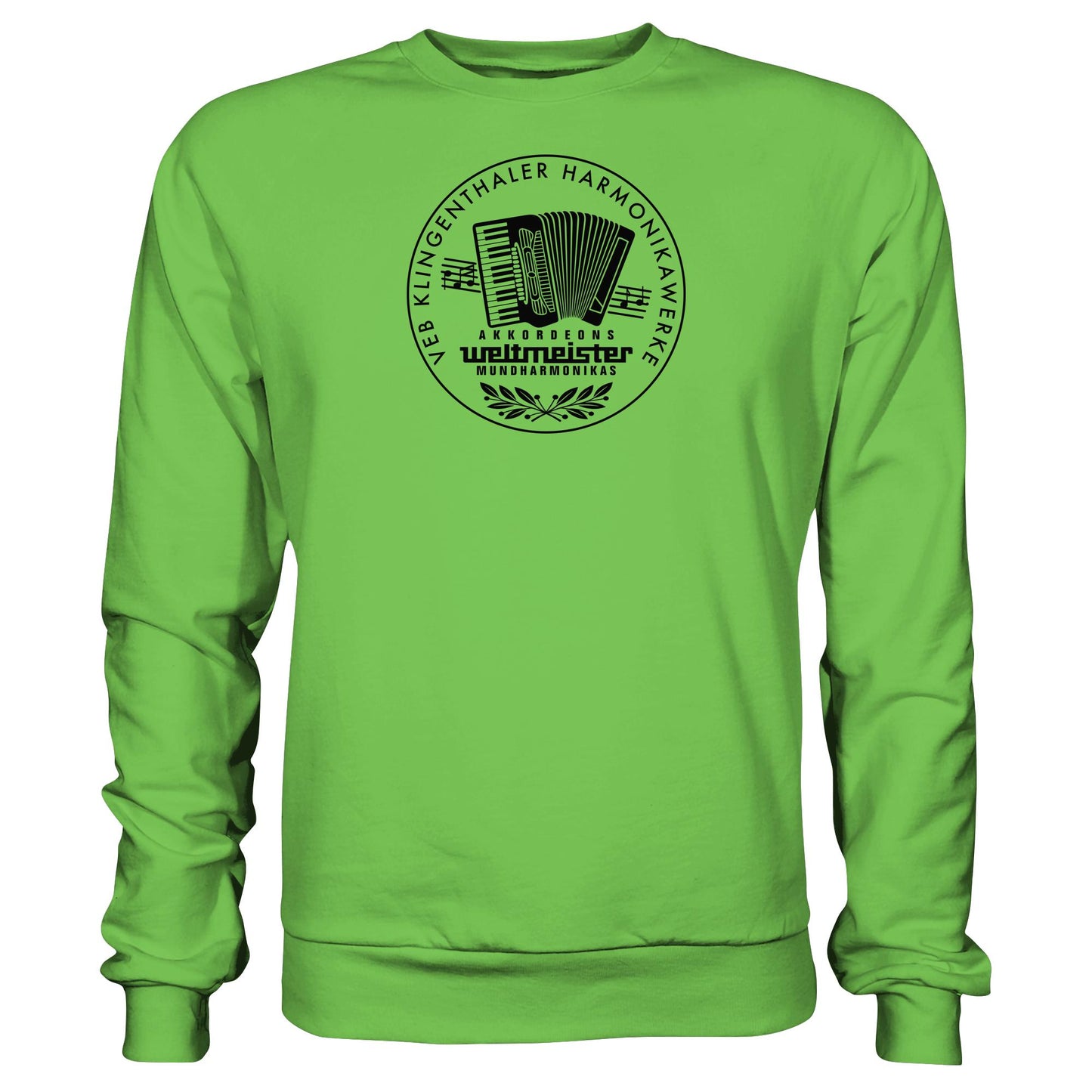 DDR Ostalgie Pullover Unisex • WELTMEISTER VEB KLINGENTHALER HARMONIKAWERKE