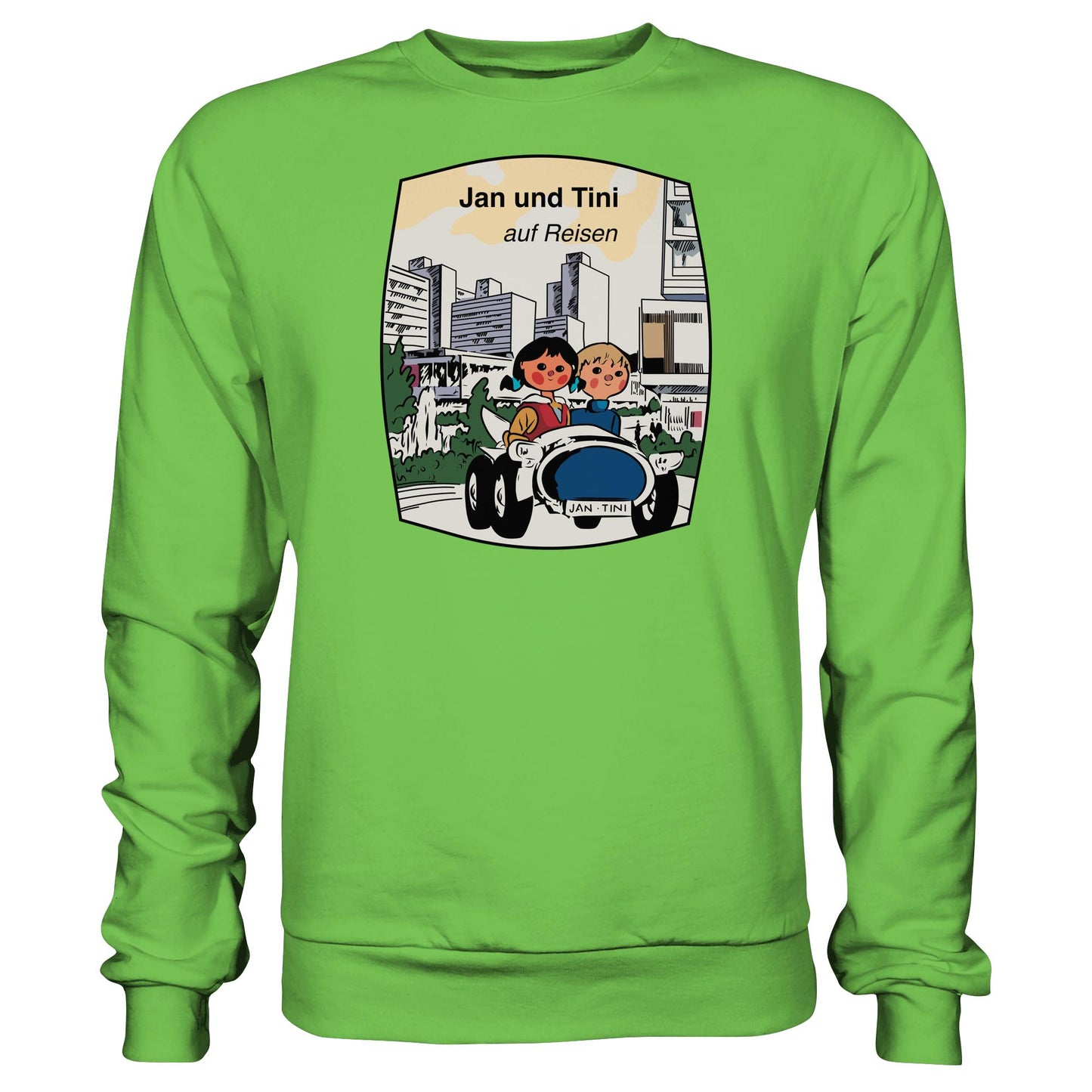 DDR Ostalgie Pullover Unisex • JAN UND TINI AUF REISEN (ORIGINAL QUARTETT)