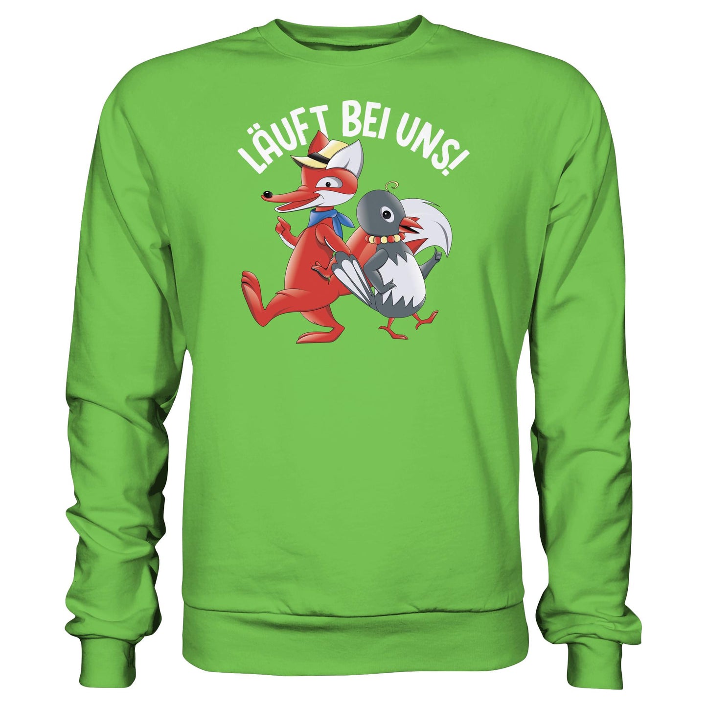 DDR Ostalgie Pullover Unisex • UNSER SANDMÄNNCHEN - HERR FUCHS & FRAU ELSTER, LÄUFT BEI UNS!