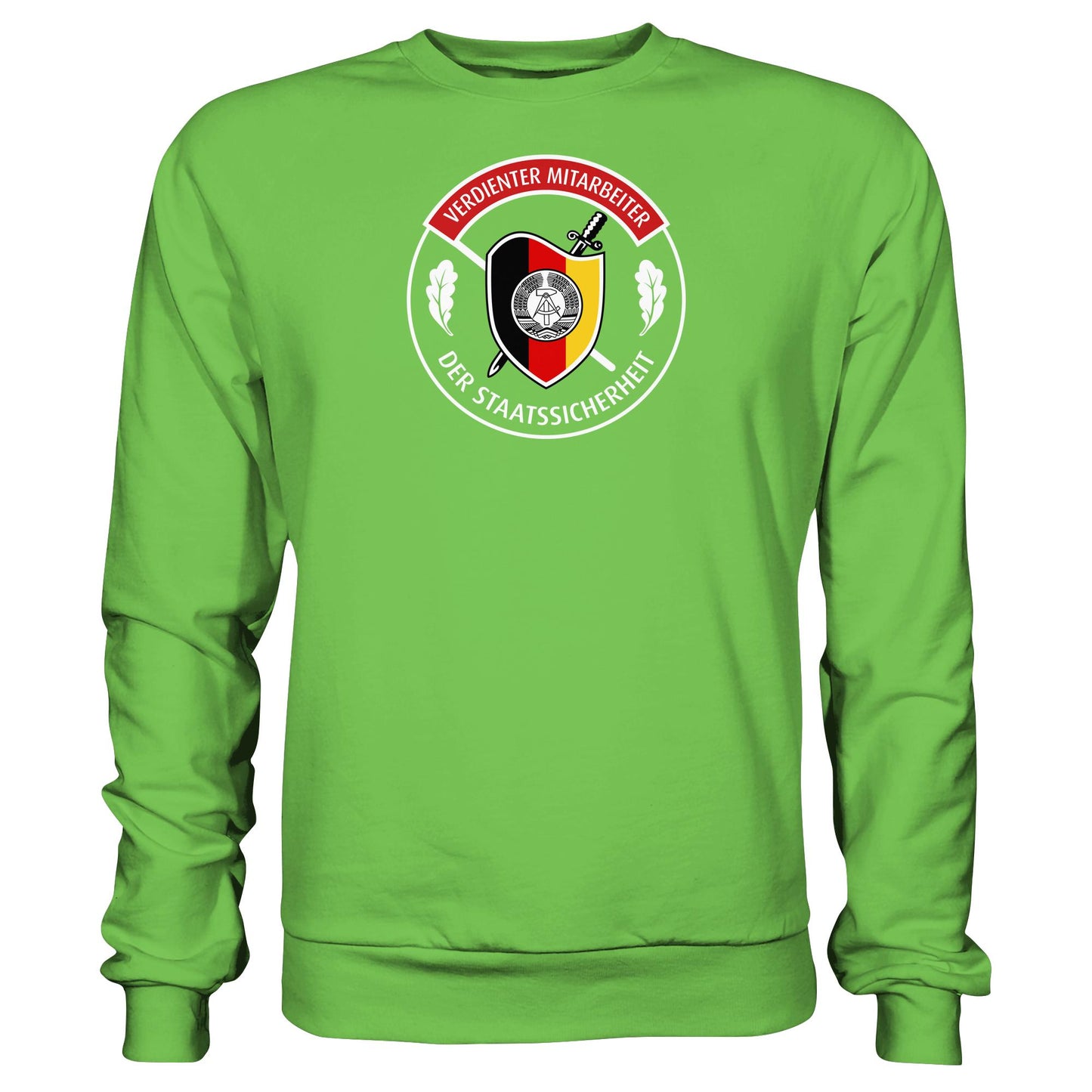 DDR Ostalgie Pullover Unisex • VERDIENTER MITARBEITER DER STAATSSICHERHEIT (ORIGINAL ORDEN)