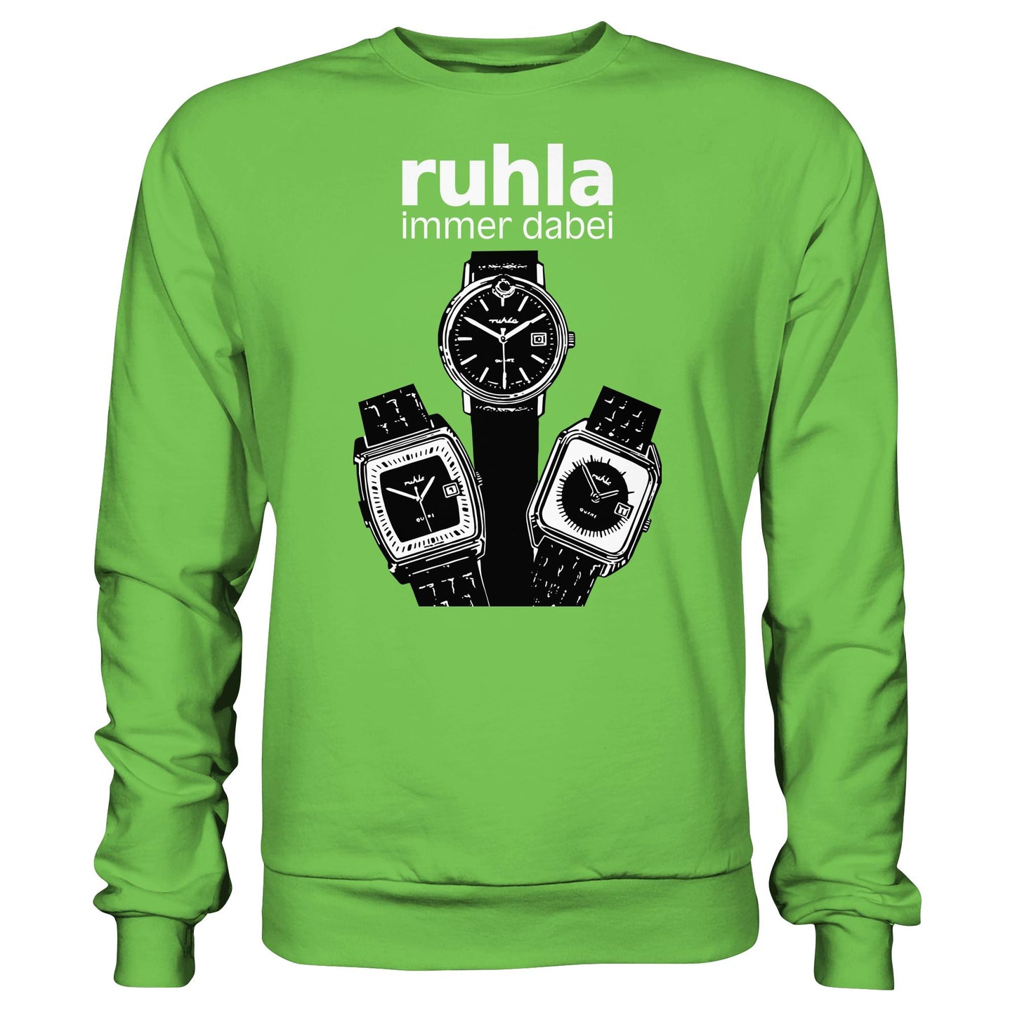 DDR Ostalgie Pullover Unisex • VEB UHRENWERK RUHLA (ORIGINAL PLAKAT)